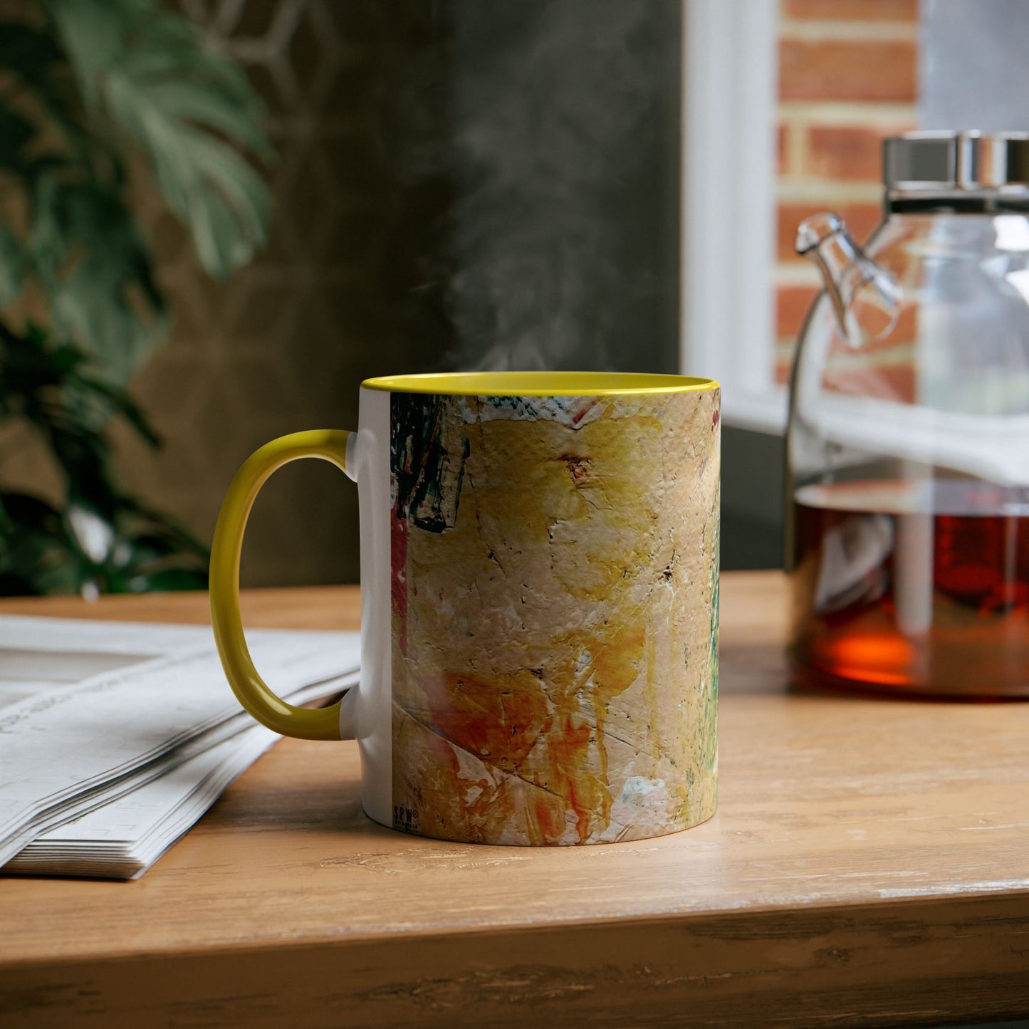 Two-Tone Coffee Mugs, 11oz_ N2+ Series TTCM11OZ PT2WW001_ Limited Edition by SPW of WesternWaves: