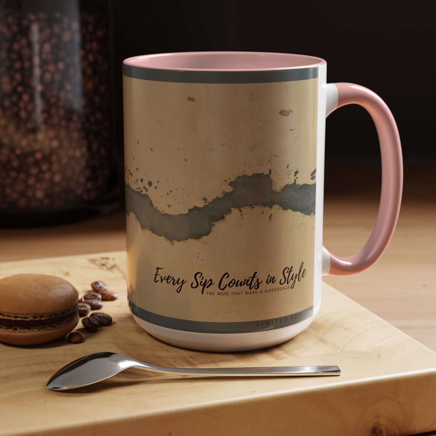 Accent Coffee Mug (11, 15oz) _ N3+ Series ACMUG PT2WW005_ Limited Edition Blend Style & Functionality by WesternWaves: