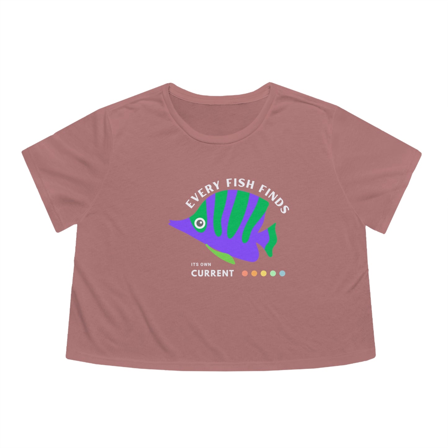 Women's Flowy Cropped Tee_ N+ Series WFCT PT2WW002_ Chic Comfort Tee by Bella + Canvas_ Limited Edition by WesternWaves: