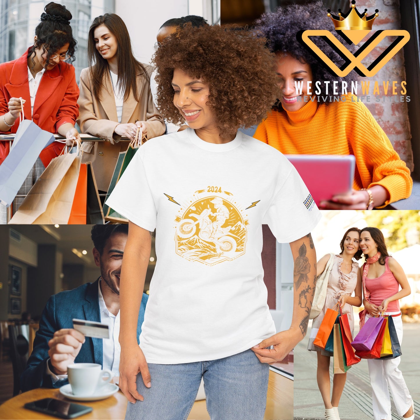 Unisex Heavy Cotton Tee_ Crafted from premium 100% cotton_ N+ Series UHCT PT2WV006_ Limited Edition by WesternWaves: