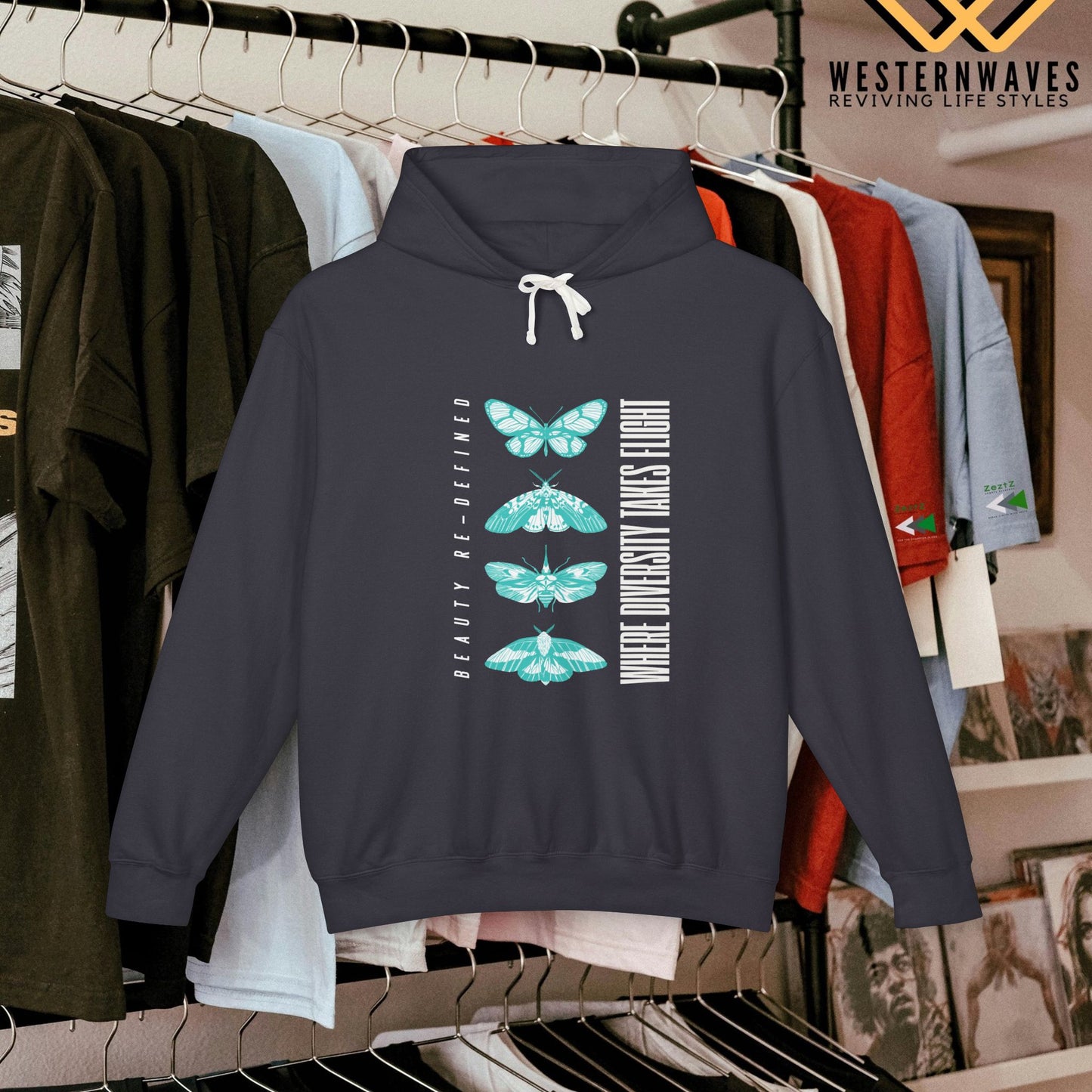 Unisex Lightweight Hooded Sweatshirt – N2+ Series USLWHSS PT2WW011_ Limited Edition Crafted Comfort by WesternWaves: