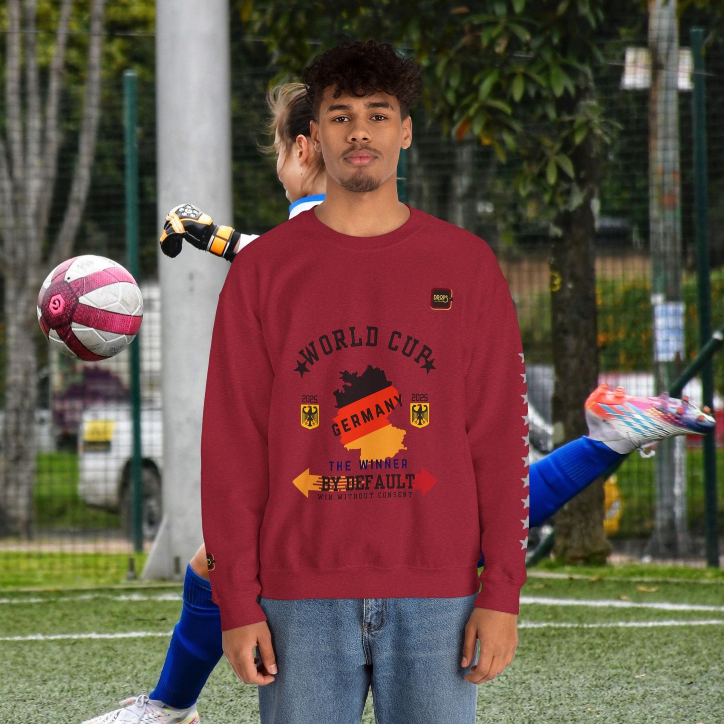 Unisex Sweatshirt_ N7+ Series USSS PT2WW001_ Germany The Winner by Default_ Limited Edition by WesternWaves: