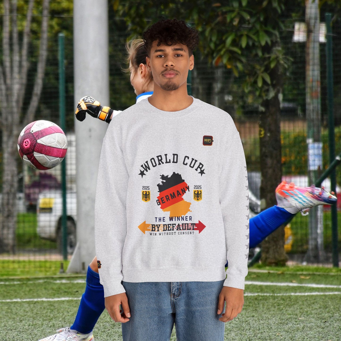 Unisex Sweatshirt_ N7+ Series USSS PT2WW001_ Germany The Winner by Default_ Limited Edition by WesternWaves: