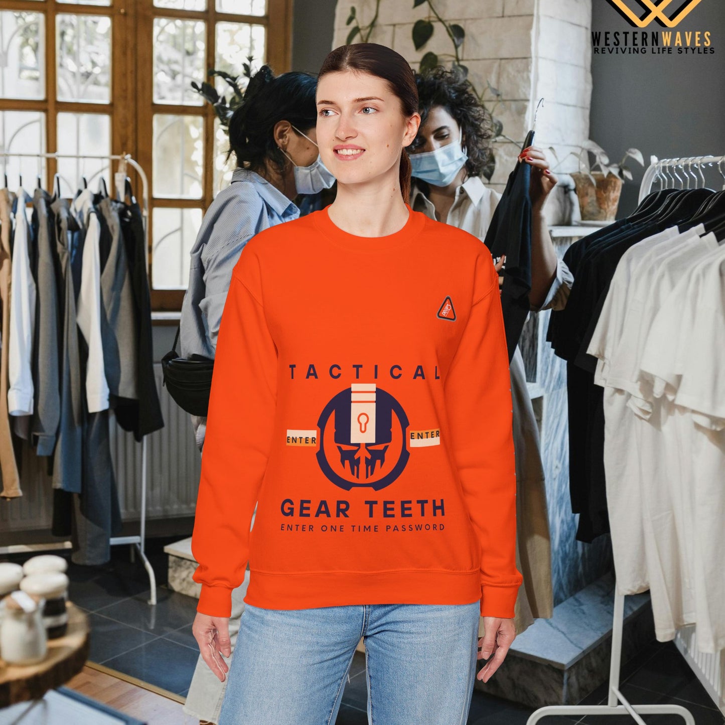 Unisex Heavy Blend™ Crewneck Sweatshirt_ N2 Series UHBCSS PT2WW005_ Limited Edition by WesternWaves: