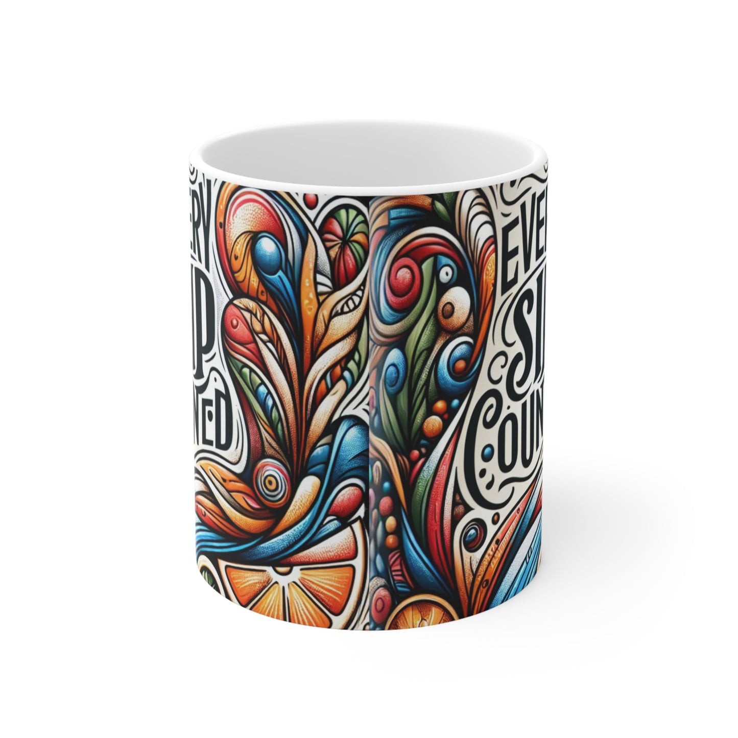 Ceramic Coffee Mug 11oz & 15oz_ N8* Series CCMUGS PT2WW001_ Limited Edition Artistic Tea/Coffee Mug by WesternWaves: