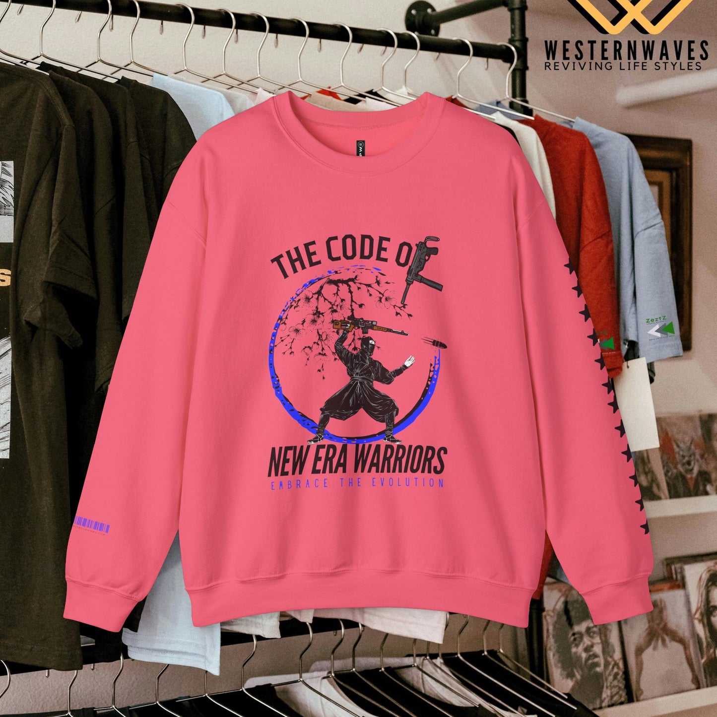 Unisex Heavy Blend™ Crewneck Sweatshirt_ N3+ Series UHBCSS PT2WV010_ Limited Edition Timeless Style by WesternWaves: