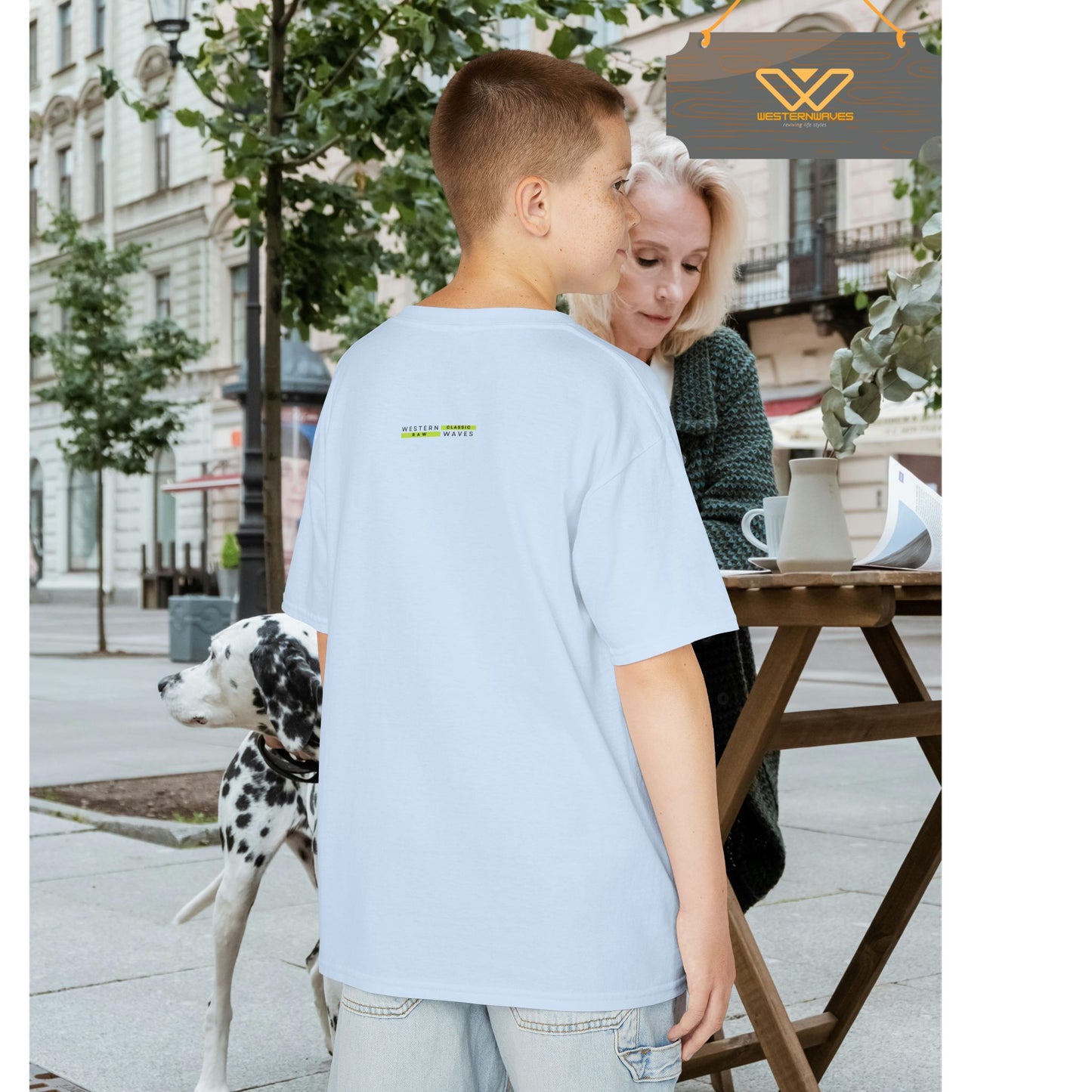 Kids Heavy Cotton™ Tee_ N3+ Series KHCT PT2WW004_ Limited Edition Durable Comfort for Every Adventure by WesternWaves: