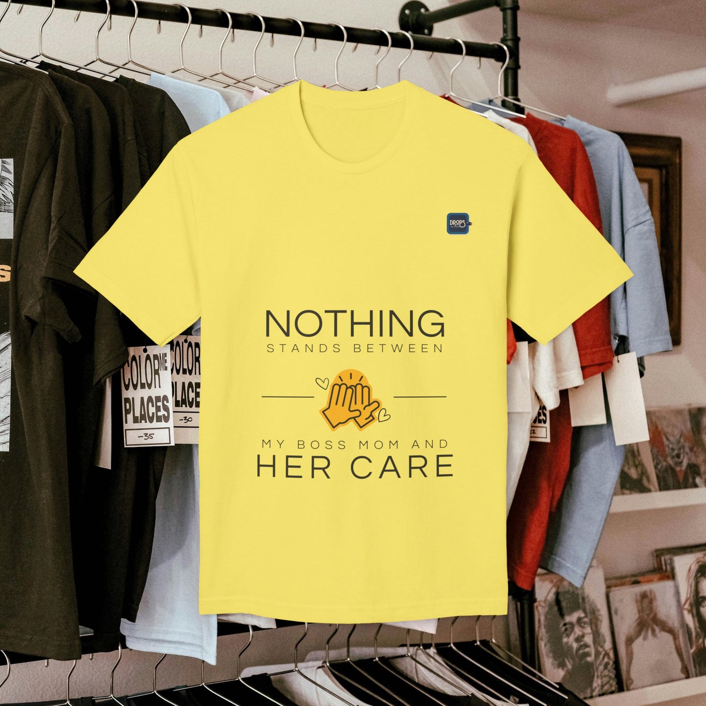 Unisex Midweight T-shirt, Made in USA_ N+ Series UMTS PT2WW007_ Limited Edition Design by WesternWaves: