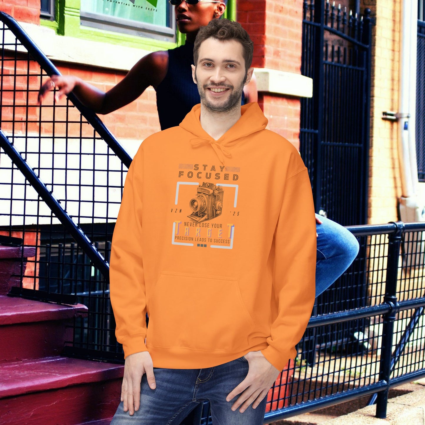 Unisex Midweight Softstyle Fleece Hoodie_ N3+ Series USMWSSFH PT2WW006_ Limited Edition Luxuriously Soft 100% Cotton Face by WesternWaves: