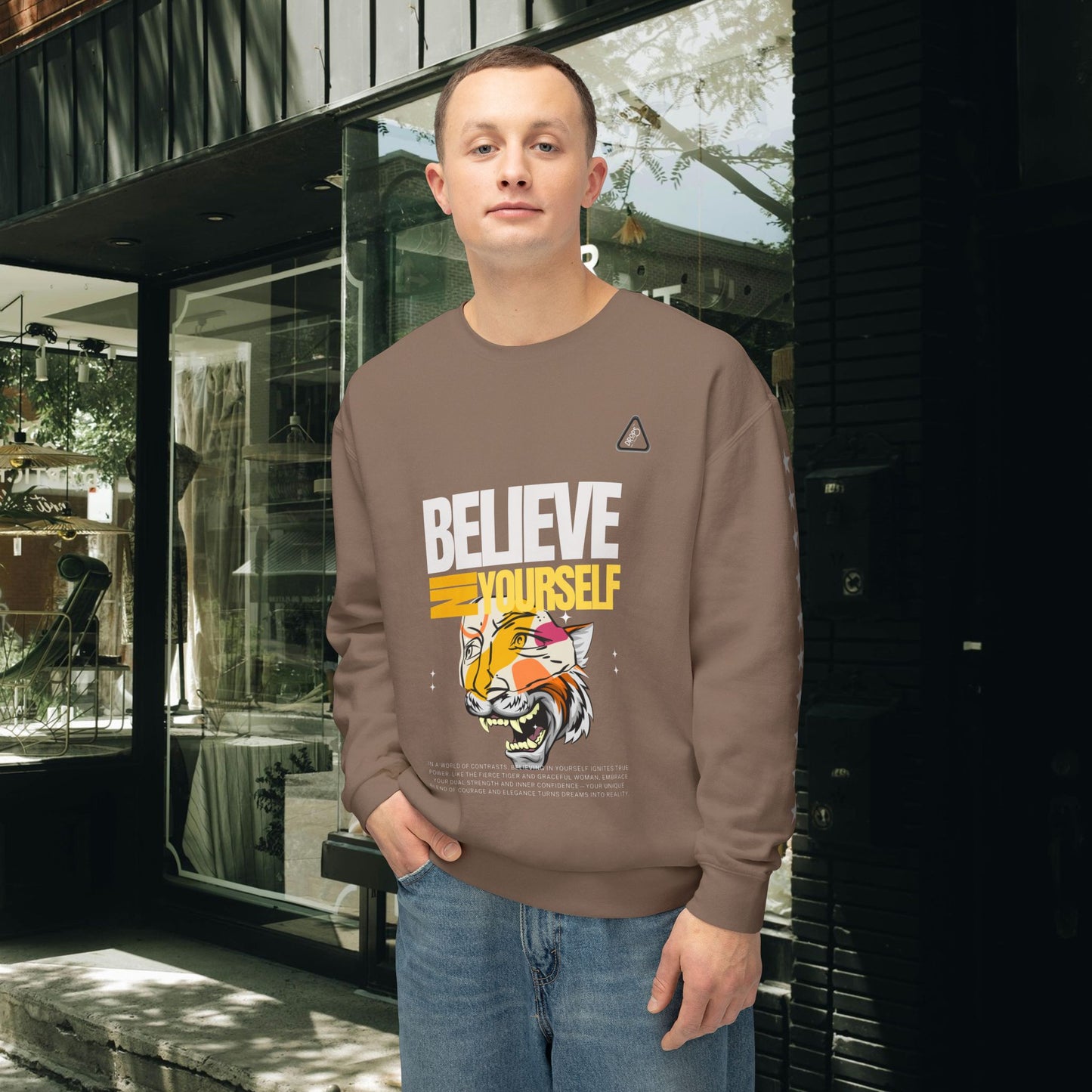 Unisex Lightweight Crewneck Sweatshirt_ N2 Series ULWCSS PT2WW006_ Limited Edition Unparalleled Quality by WesternWaves: