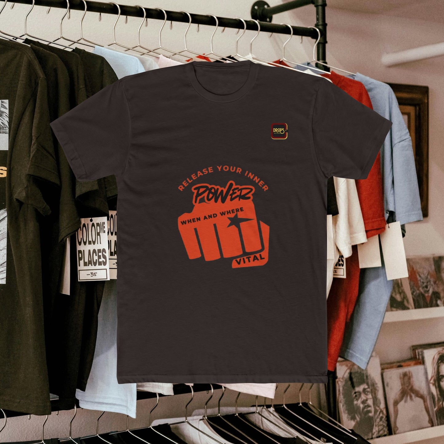 Unisex Cotton Crew Tee_ N3+ Series USCCTEE PT2WW004_ Limited Edition Workout & Everyday Routine Pleasure by WestenWaves: