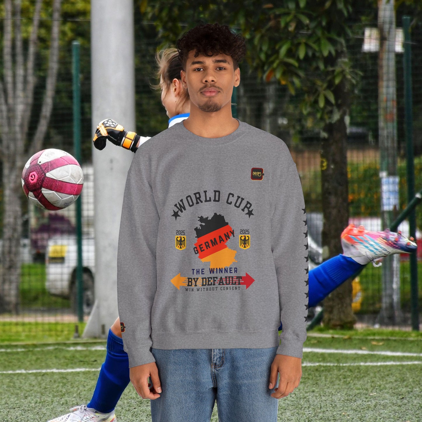 Unisex Sweatshirt_ N7+ Series USSS PT2WW001_ Germany The Winner by Default_ Limited Edition by WesternWaves: