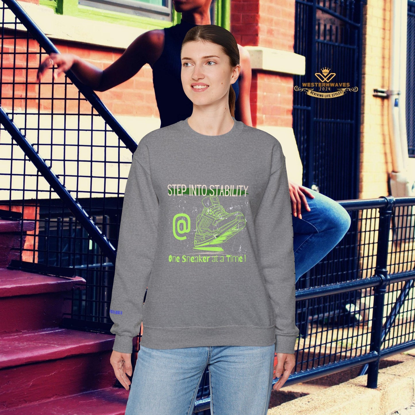 Unisex Heavy Blend™ Crewneck Sweatshirt_ N3+ Series UHBCSS PT2WW032_ Limited Edition Pure Luxury By WesternWaves: