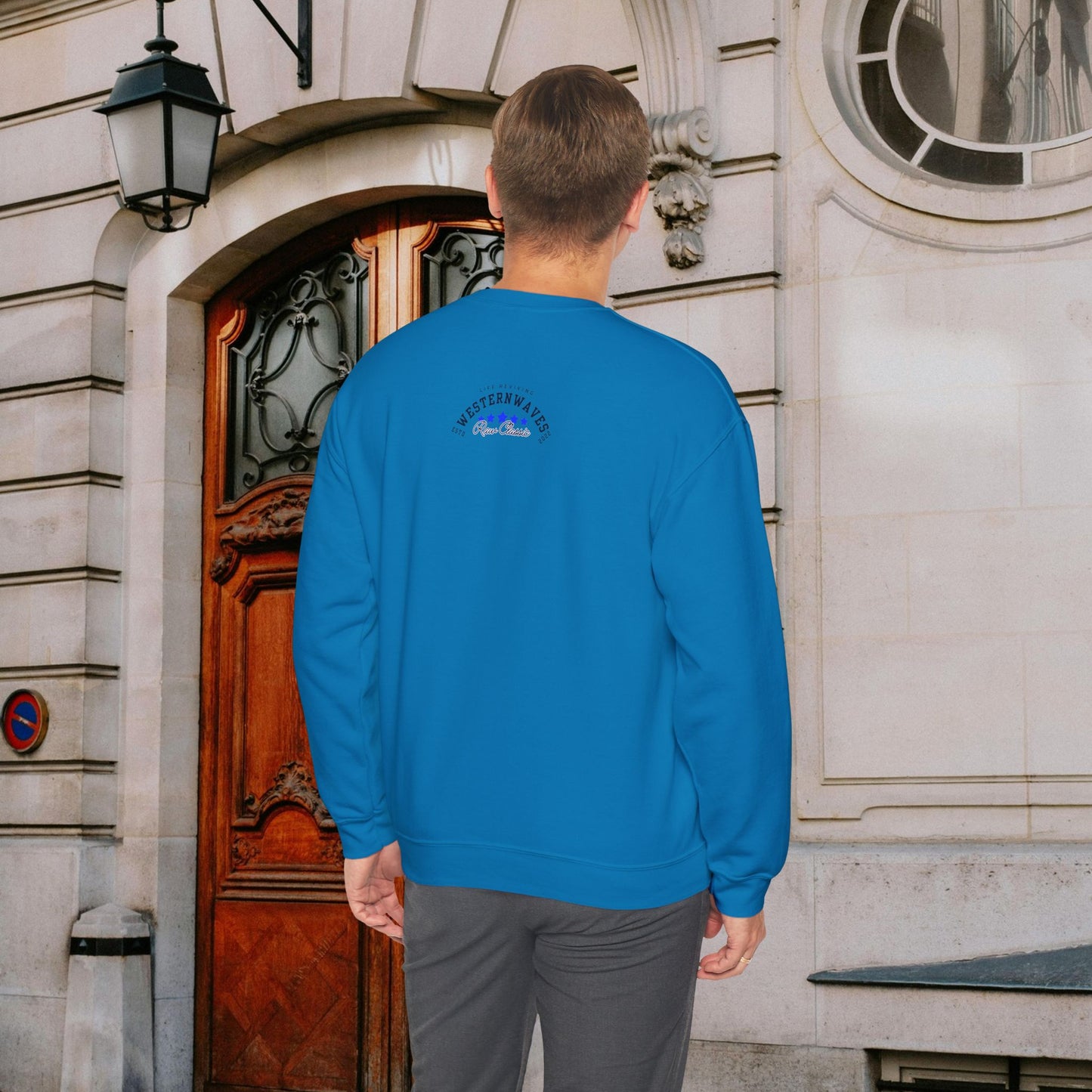 Unisex Heavy Blend™ Crewneck Sweatshirt_ N2 Sports Series UHBCSS PT2WW004_ Limited Edition 'DROPS' Brand Sweatshirt by WesternWaves: