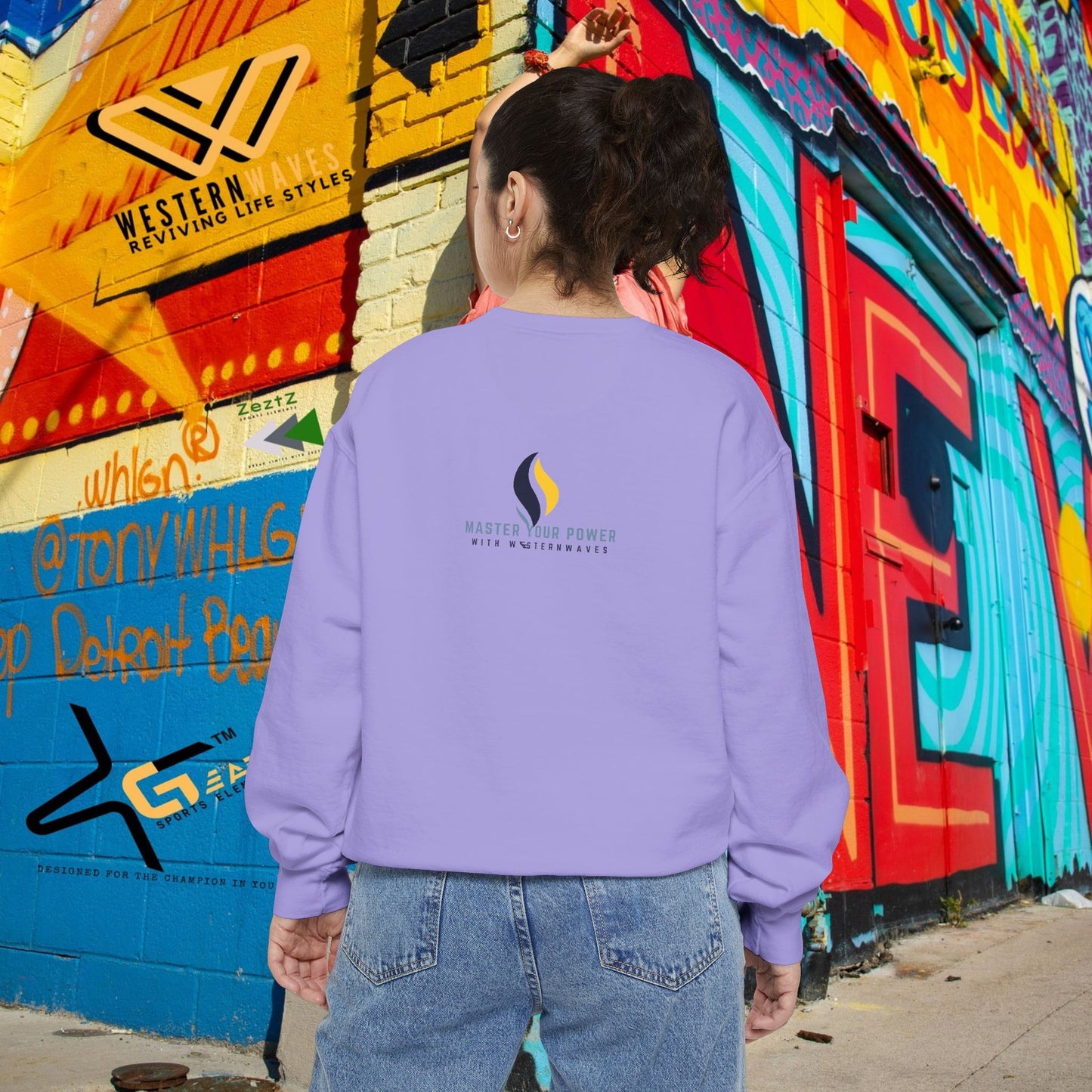 Unisex Garment-Dyed Sweatshirt_ N3+ Series SPW UGDSS PT2WW003_WesternWaves Limited Edition