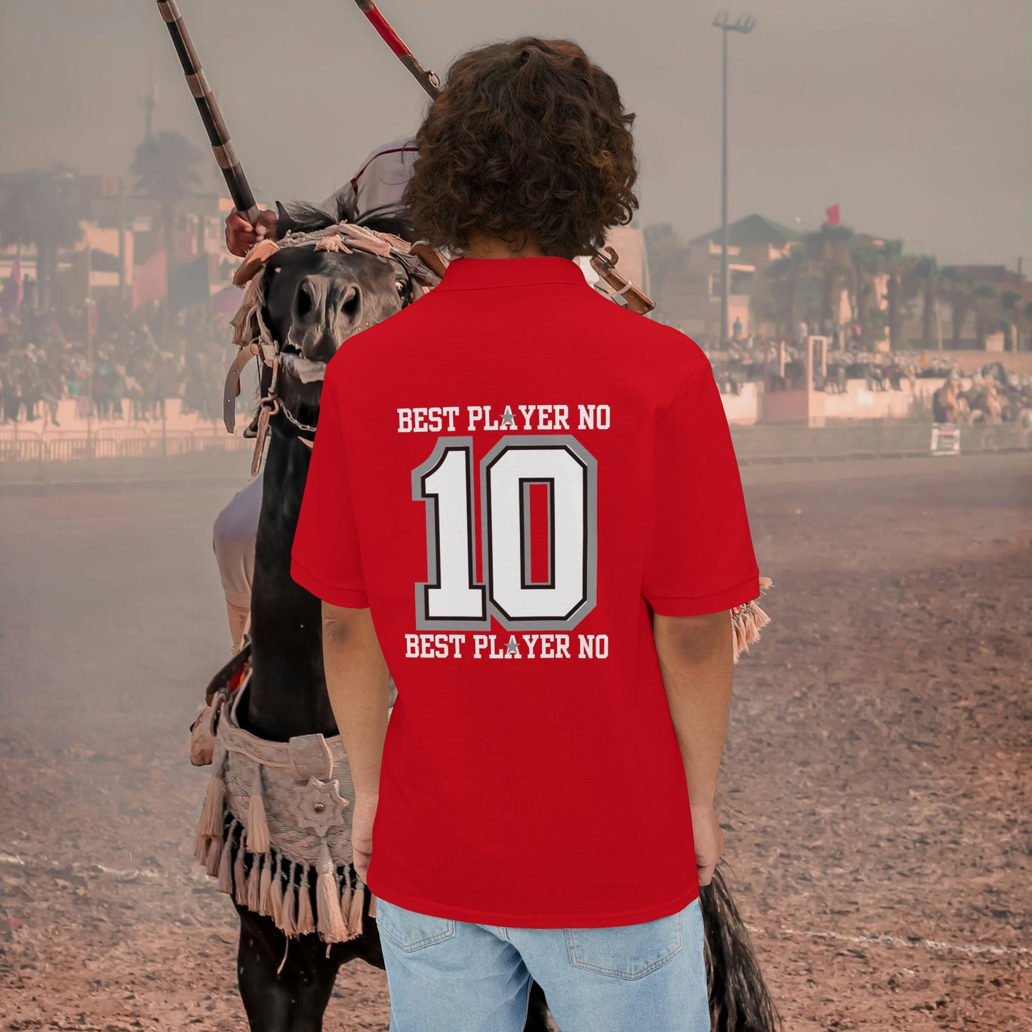 Men's Piqué Polo Classic Shirt – N2 Series MPPOLOCS PT2WW003_ Limited Edition Timeless Elegance of ‘Zeztz' Sports Brand by WesternWaves: