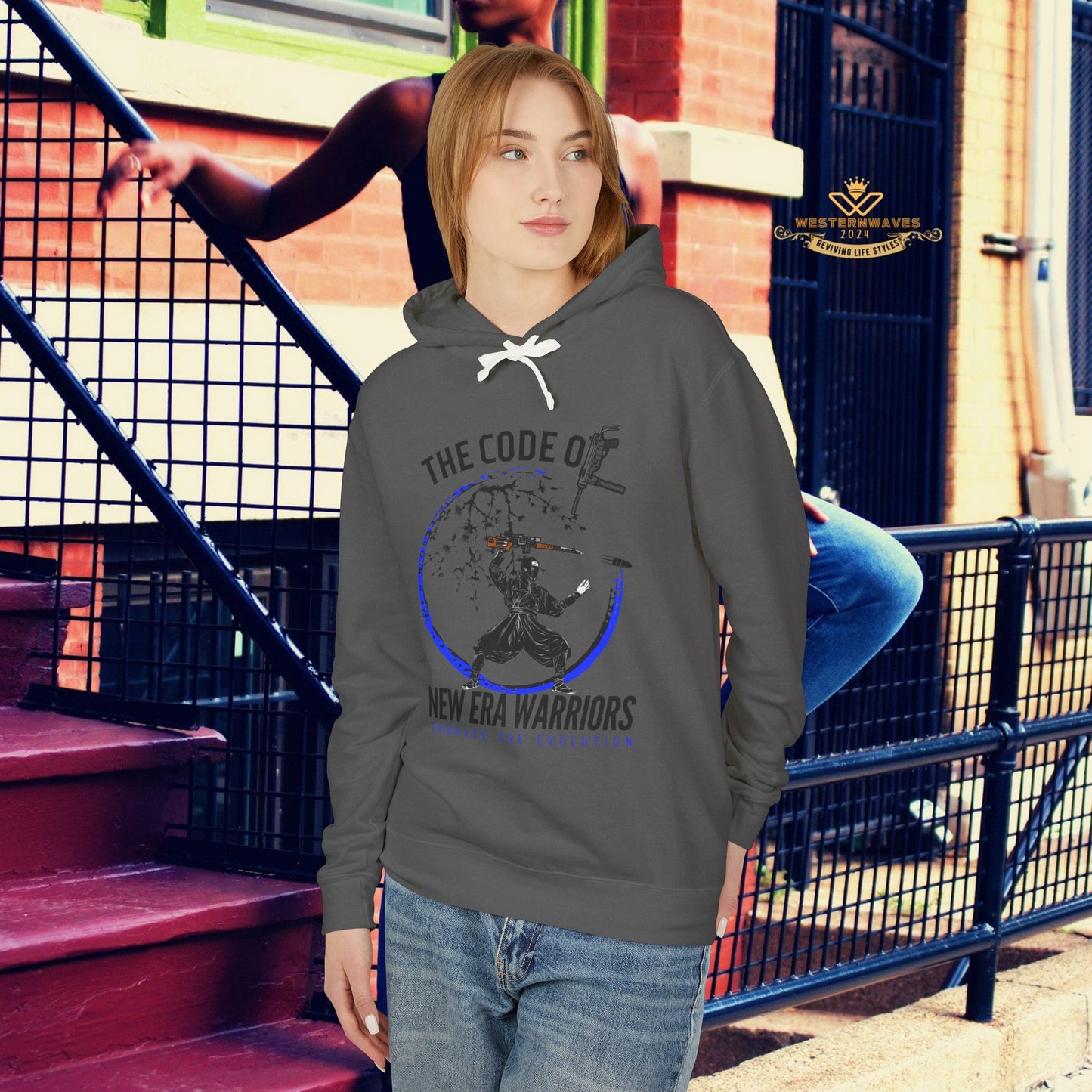Unisex Lightweight Hooded Sweatshirt – N2+ Series SPW USLWHSS PT2WW014_ Limited Edition Crafted Comfort by WesternWaves: