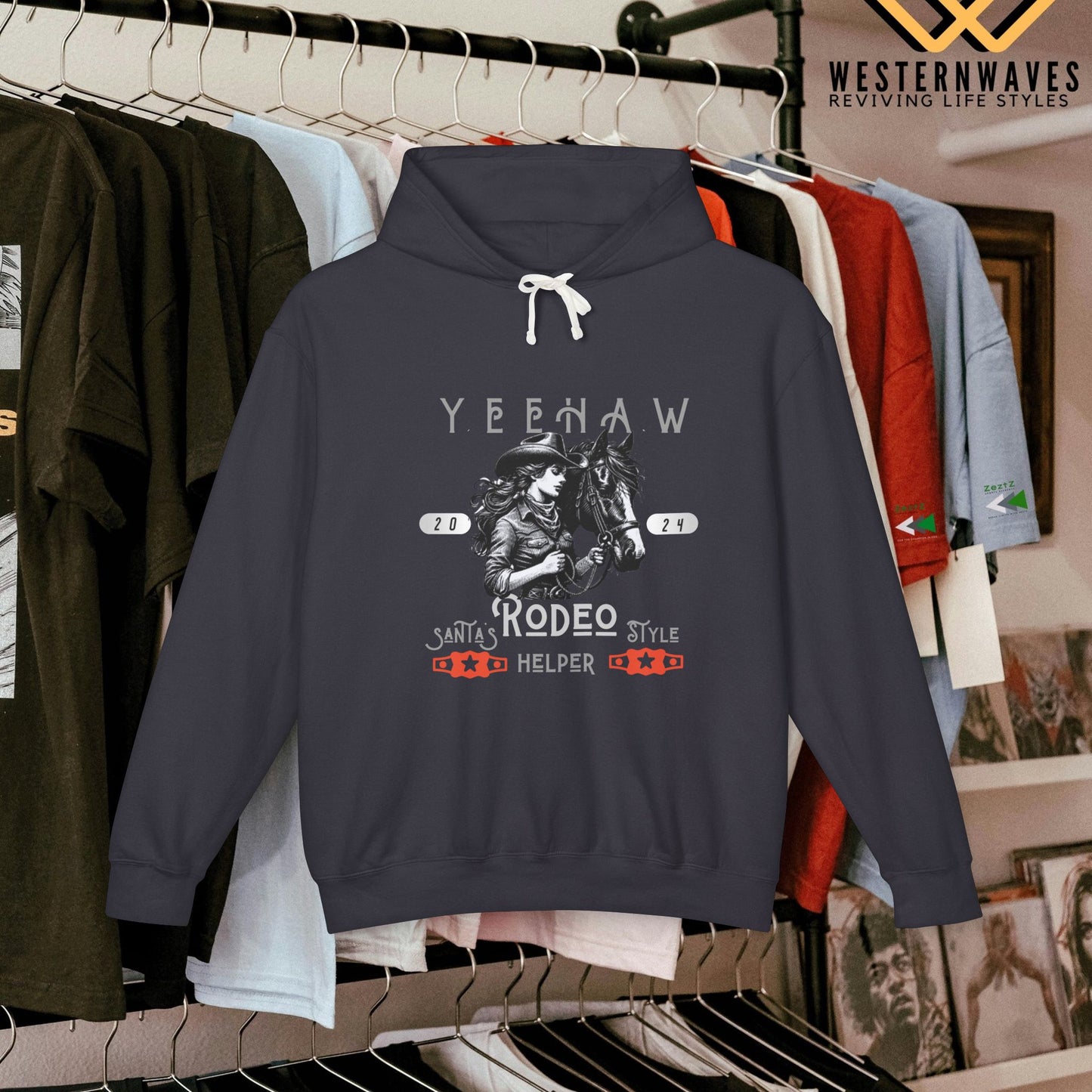 Unisex Lightweight Hooded Sweatshirt – N3+ Series USLWHSS PT2WW016_ Limited Edition Crafted Comfort by WesternWaves: