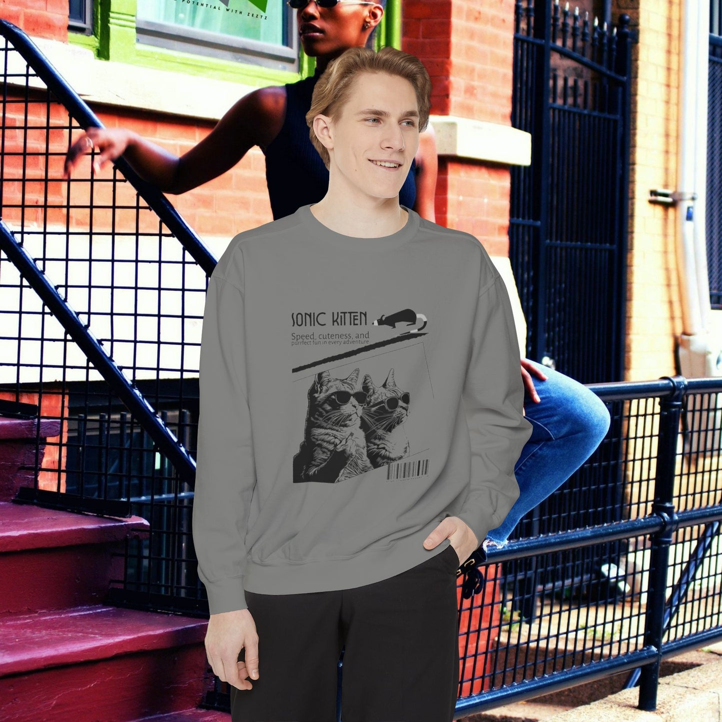 Unisex Garment-Dyed Sweatshirt_ N3+ Series SPW UGDSS PT2WW003_WesternWaves Limited Edition