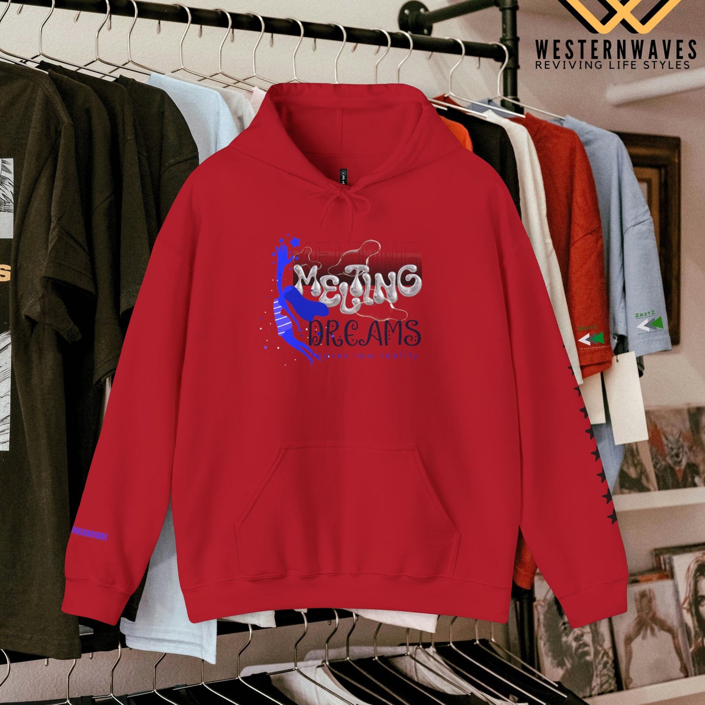Unisex Heavy Blend™ Hooded Sweatshirt_ N3+ Series USHBHSS PT2WW006_ Limited Edition Pinnacle of Comfort & Style by WesternWaves: