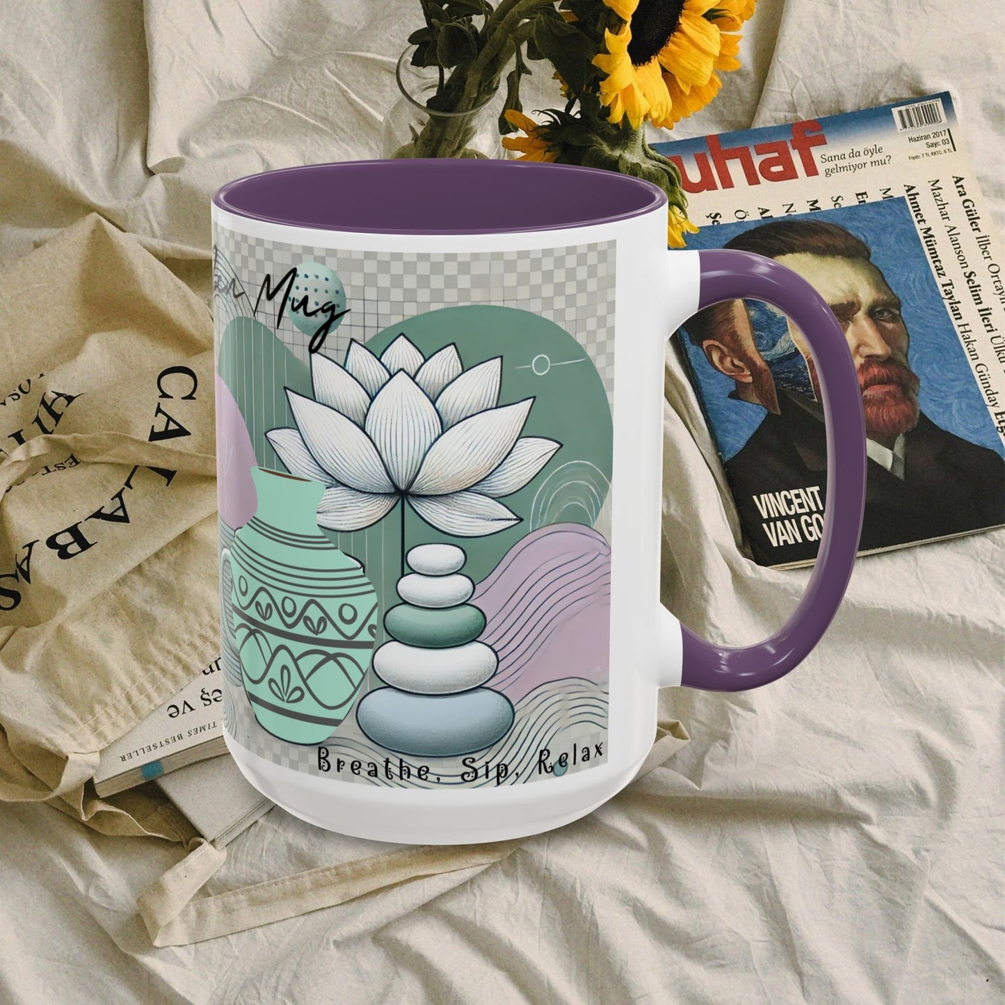 Accent Coffee Mug (11, 15oz) _ N3+ Series ACMUG PT2WW006_ Limited Edition Blend Style & Functionality by WesternWaves: