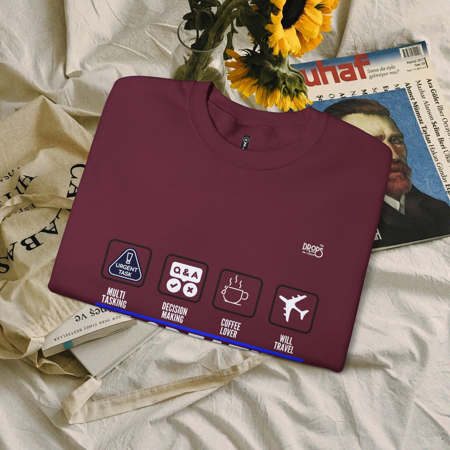 Unisex Heavy Blend™ Crewneck Sweatshirt_ N2 Sports Series UHBCSS PT2WW004_ Limited Edition 'DROPS' Brand Sweatshirt by WesternWaves:
