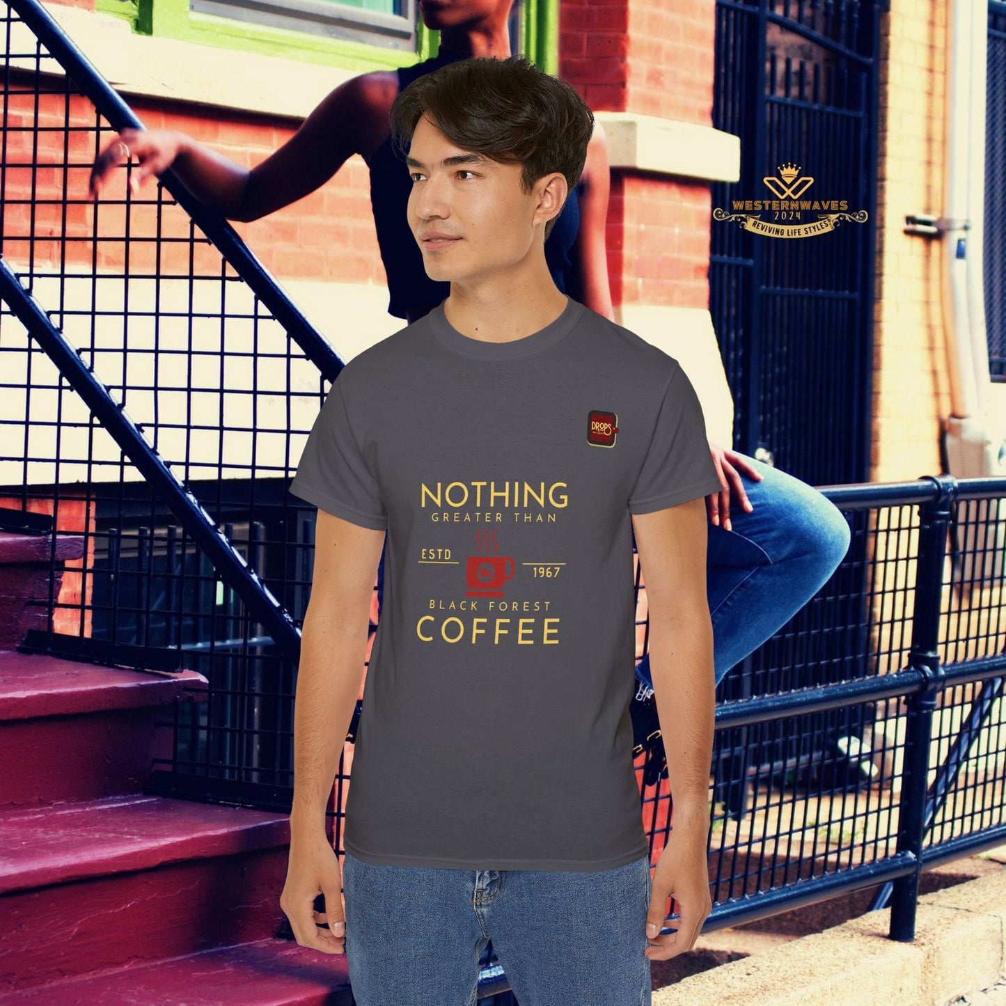 Unisex Ultra Cotton Tee_ Classic Comfort Unleashed_ N2+ Series USUCTEE PT2WW006_ Limited Edition Maximum Comfort & Style by WesternWaves: