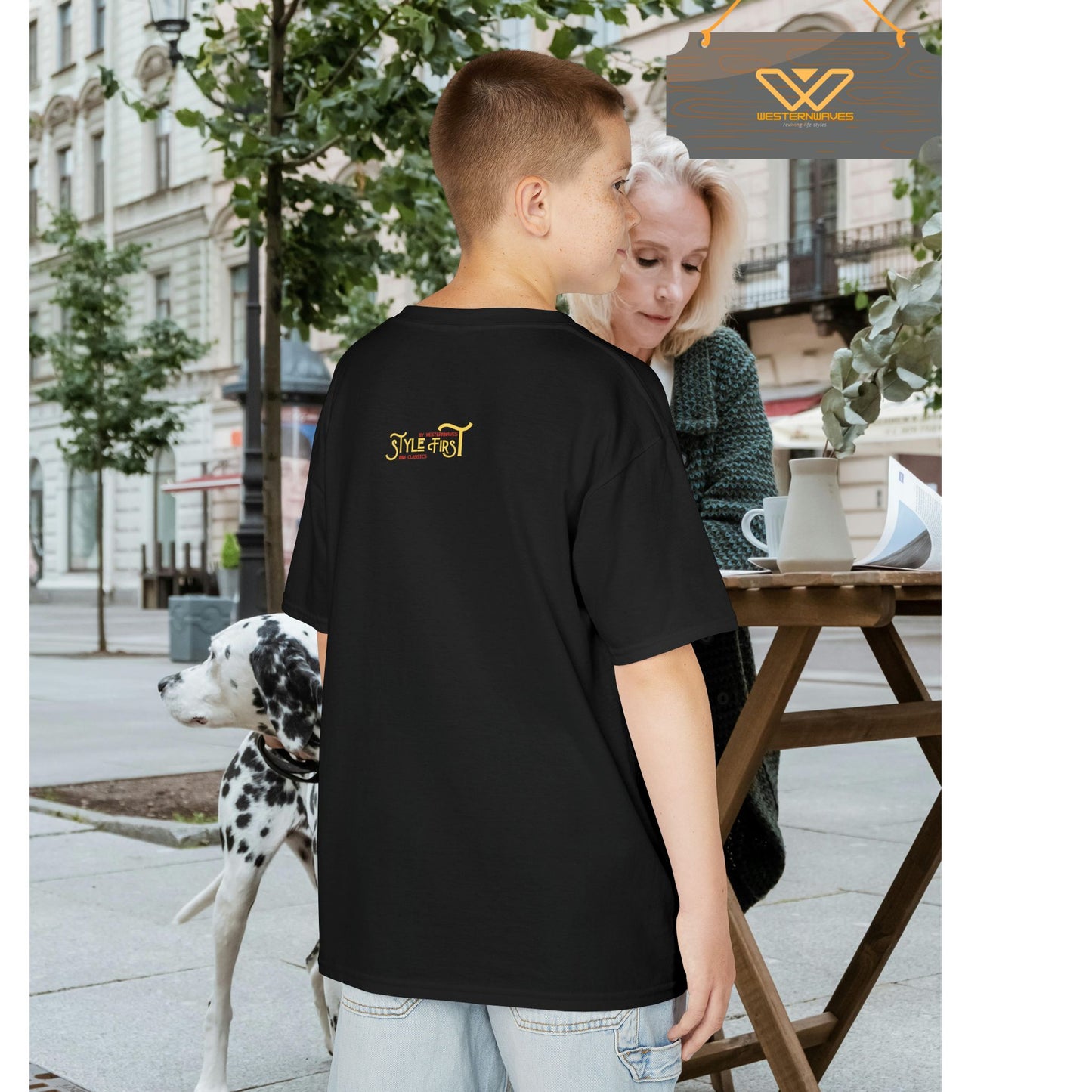 Kids Heavy Cotton™ Tee_ N2+ Series KHCT PT2WW009_ Limited Edition Durable Comfort for Every Adventure by WesternWaves: