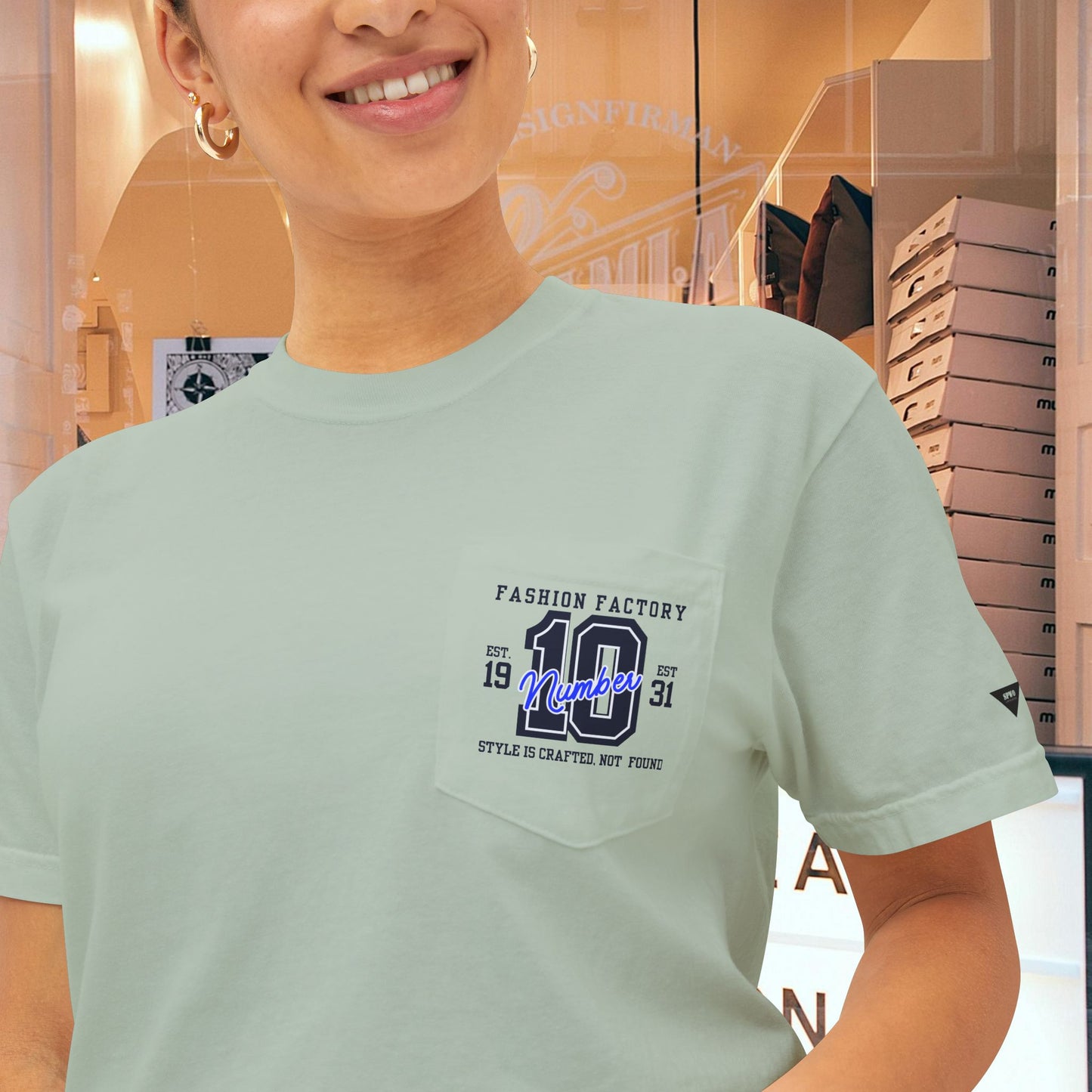 Unisex Garment-Dyed Pocket T-Shirt_ N3+ Series USGDPTS PT2WW001_ Limited Edition Raw Classic by WesternWaves: