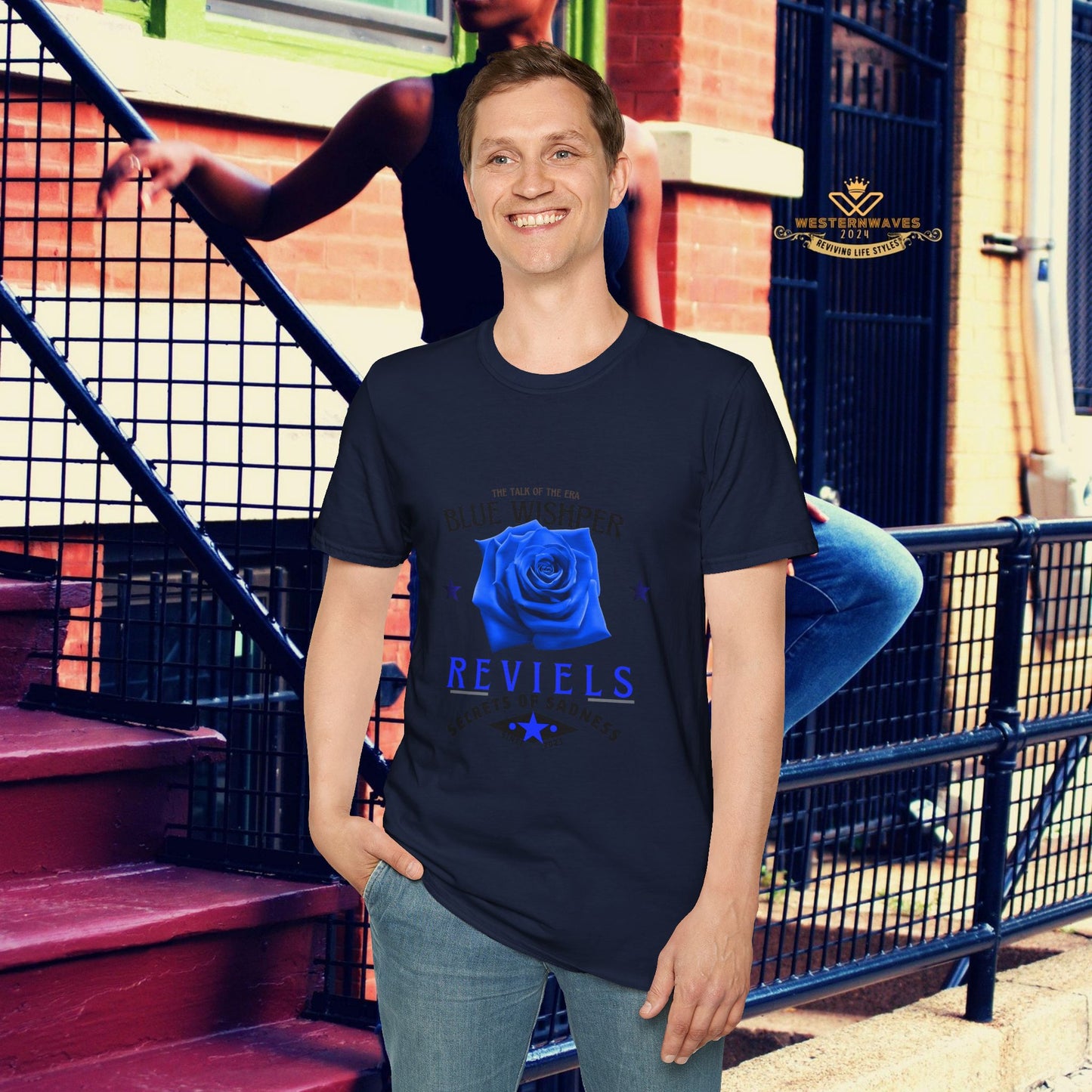 Unisex Softstyle T-Shirt_ N3+ Series USSTS FT2WW005_ Limited Edition Redefines & Relaxation by WesternWaves: