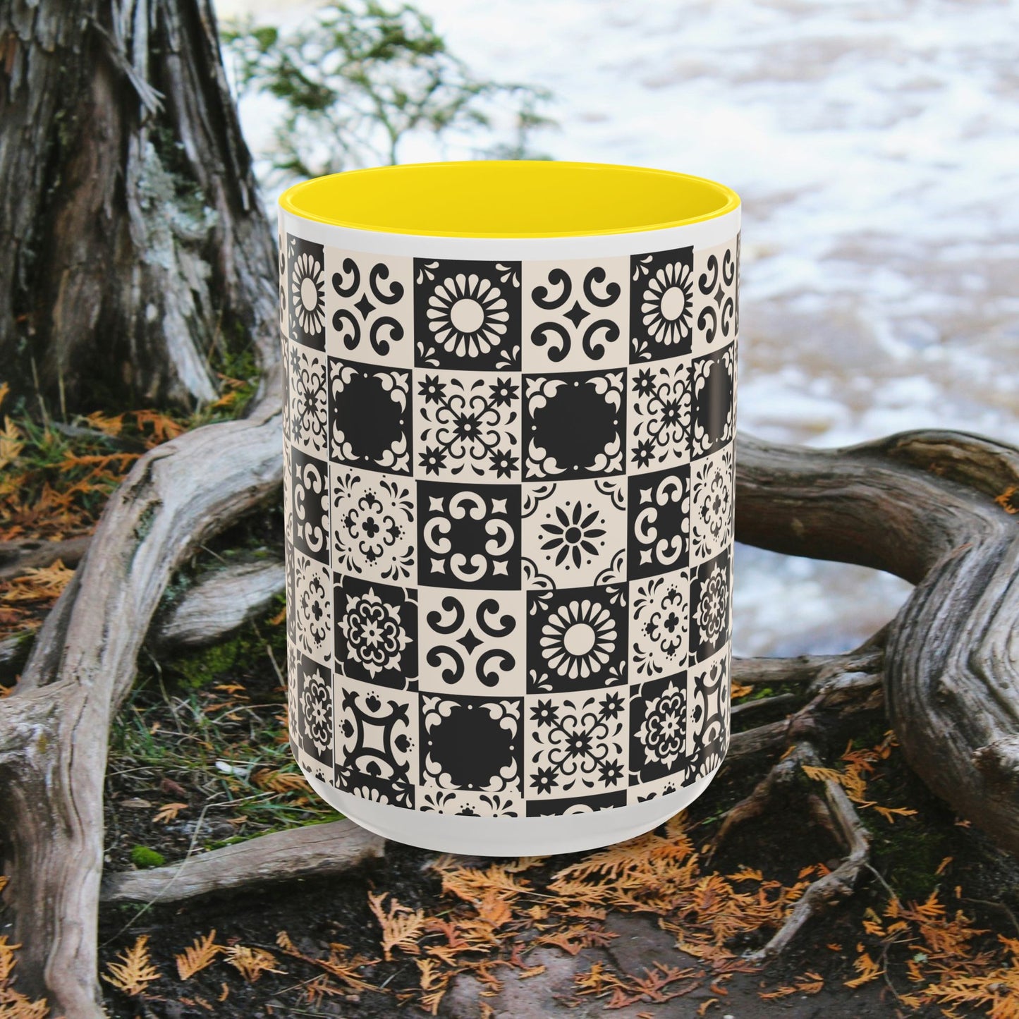 Accent Coffee Mug (11, 15oz)_ N+ Series ACMUG PT2WW004_ Limited Edition Mug by WesternWaves
