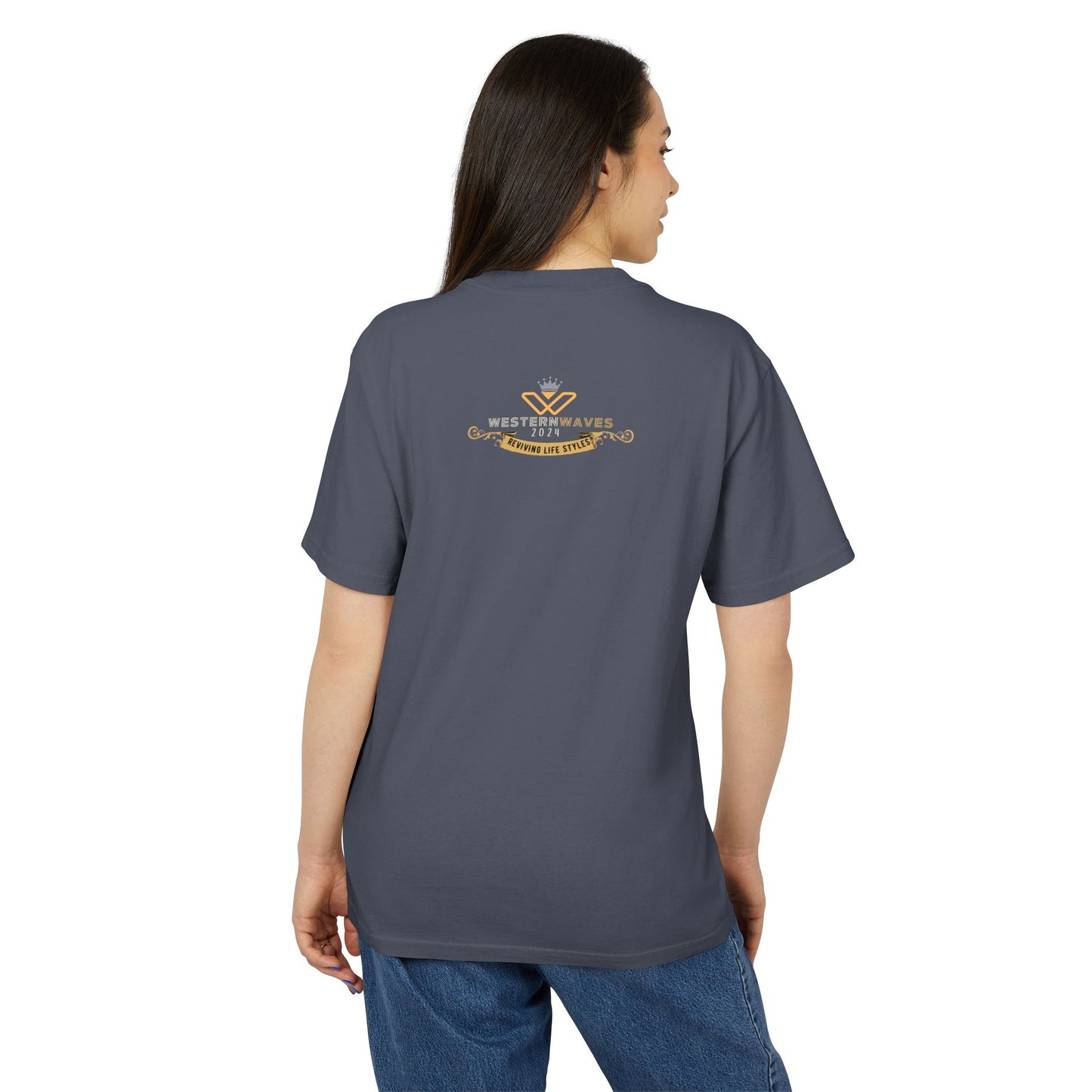 Unisex Heavy Faded Tee_ N3+ Series USHFTEE PT2WW006_ Vintage Vibes Limited Edition Tee by WesternWaves