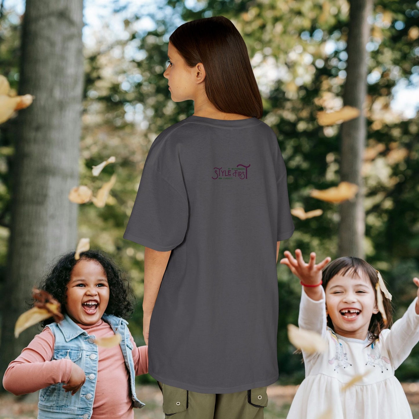 Kids Heavy Cotton™ Tee_ N2+ Series KHCT PT2WW009_ Limited Edition Durable Comfort for Every Adventure by WesternWaves: