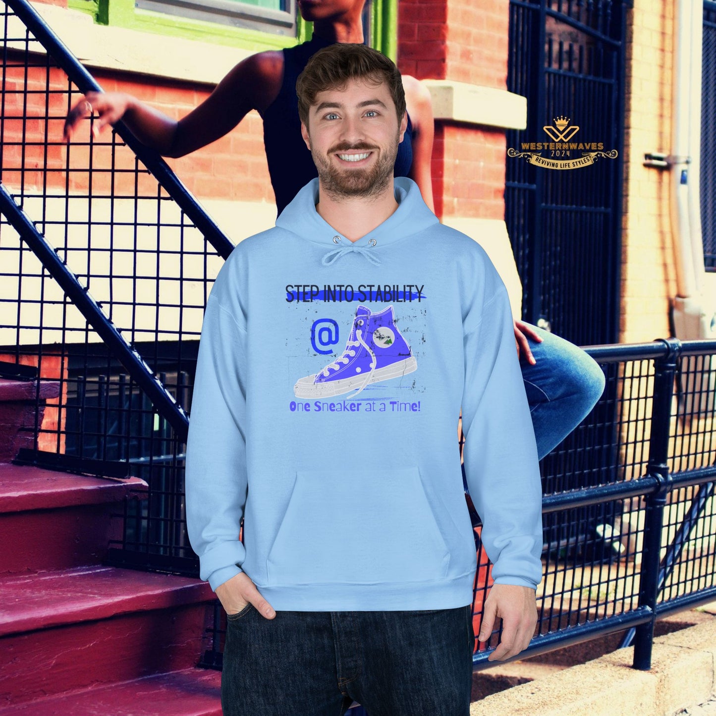 Unisex EcoSmart® Pullover Hoodie Sweatshirt_ N2+ Series USESPOHSS PT2WW001_ LImited Edition Quality Garment by WesternWaves:
