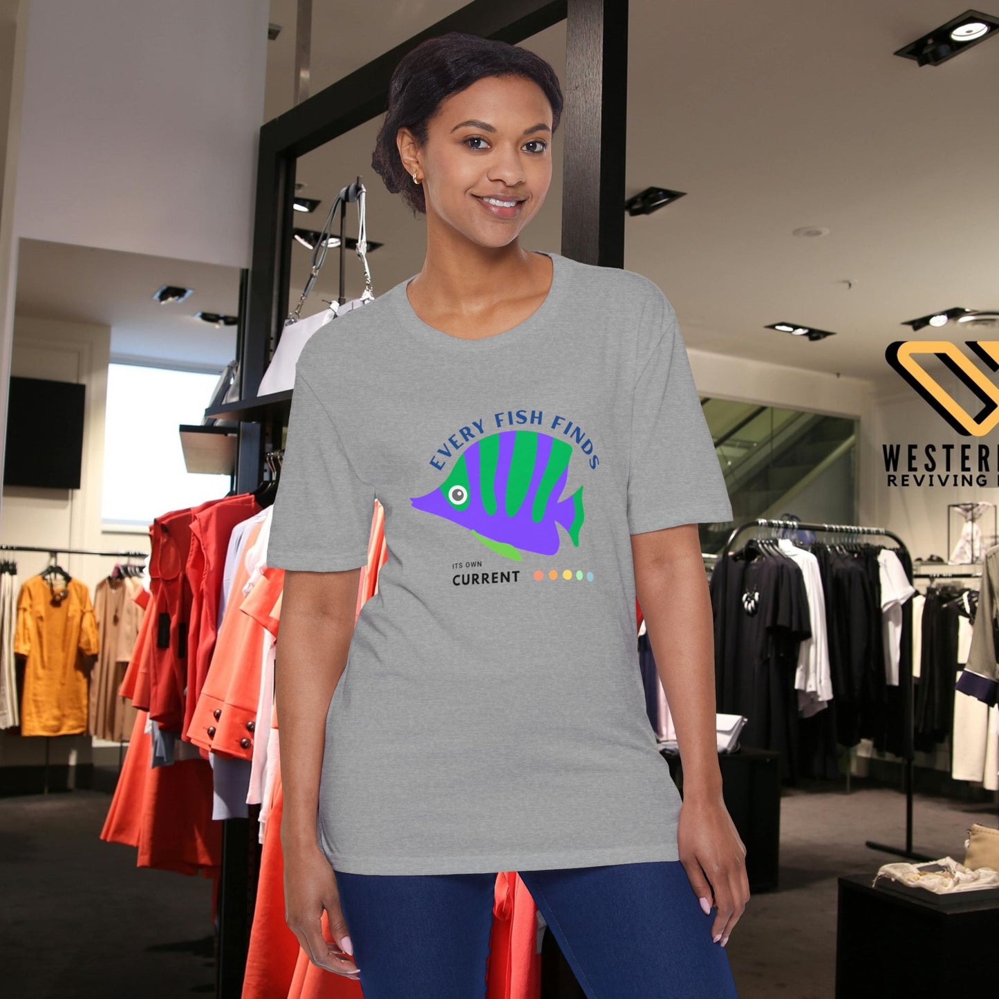 Unisex District® Re-Tee®_ N+ Series USDRT PT2WW001_ Eco-Chic Racerback Tank Limited Edition by WesternWaves: