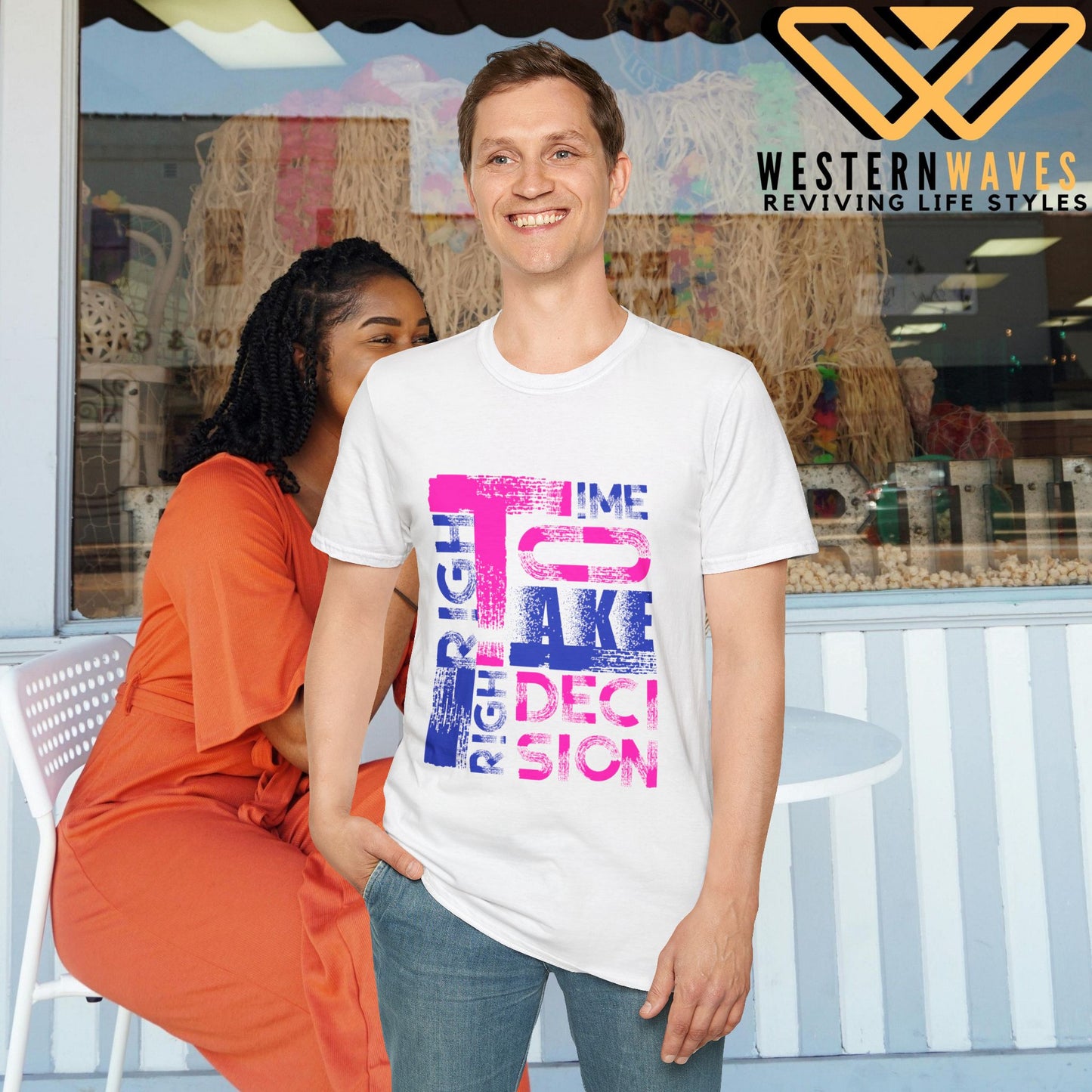 Unisex Softstyle T-Shirt_ N2+ Series USSTS FT2WW003_ Redefines Relaxation Limited Edition by WesternWaves: