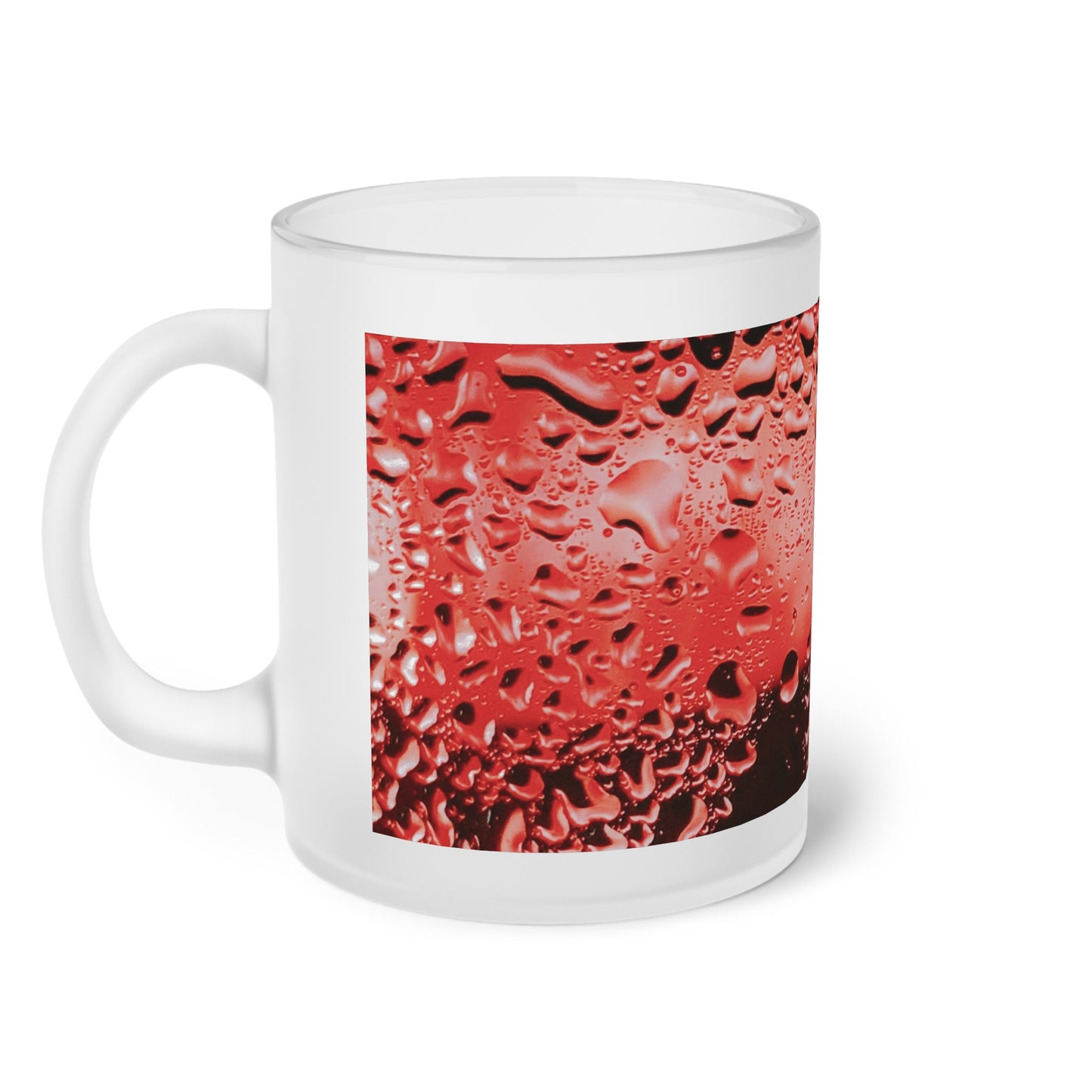 Frosted Glass Mug_ N2+ Series FGM PT2WW004_ Limited Edition Whimsical Dreams" Frosted Glass Mug by WesternWaves:
