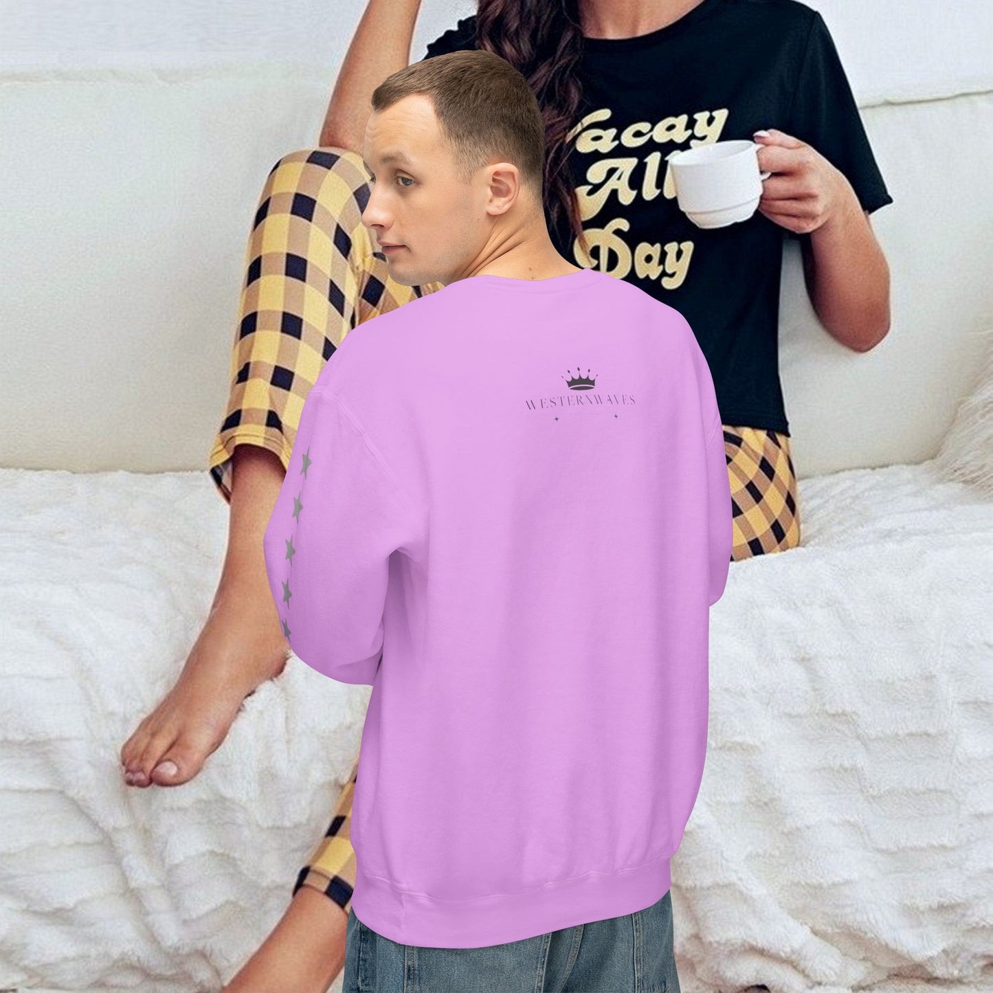 Unisex Lightweight Sweatshirt_ N7+ Series USLWSS PT2WW001_ Limited Edition by WesternWaves: