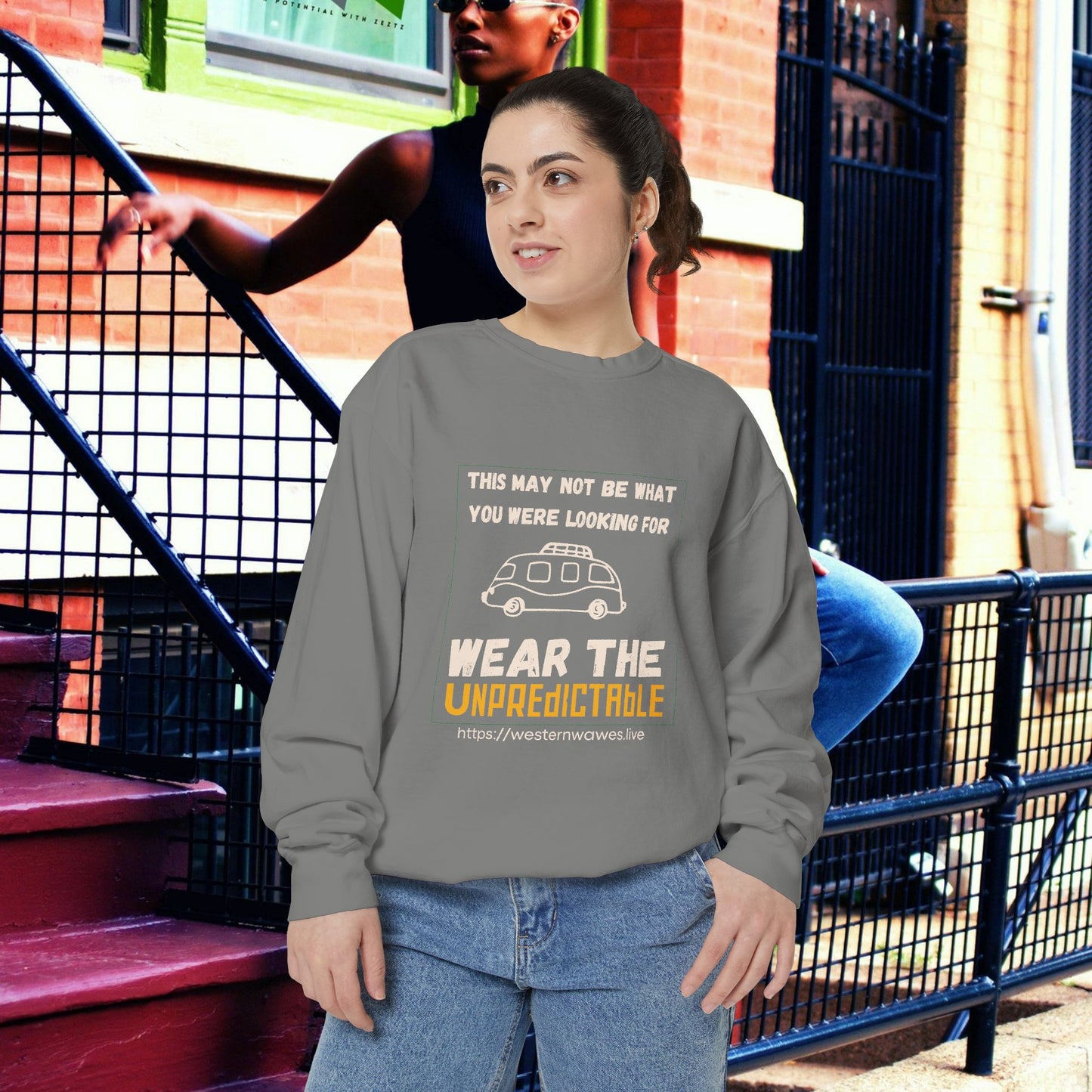Unisex Garment-Dyed Sweatshirt_ N3+ Series UGDSS PT2WW004_ WesternWaves Limited Edition: