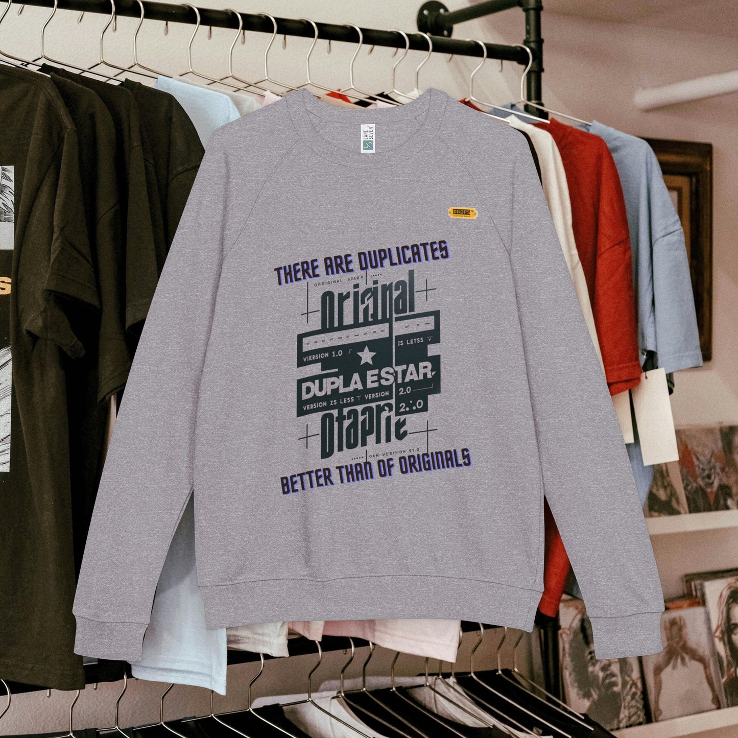 Unisex French Terry Raglan Crewneck Sweatshirt_ 25 June 2025_ Limited Edition Casual Streetwear by WesternWaves: