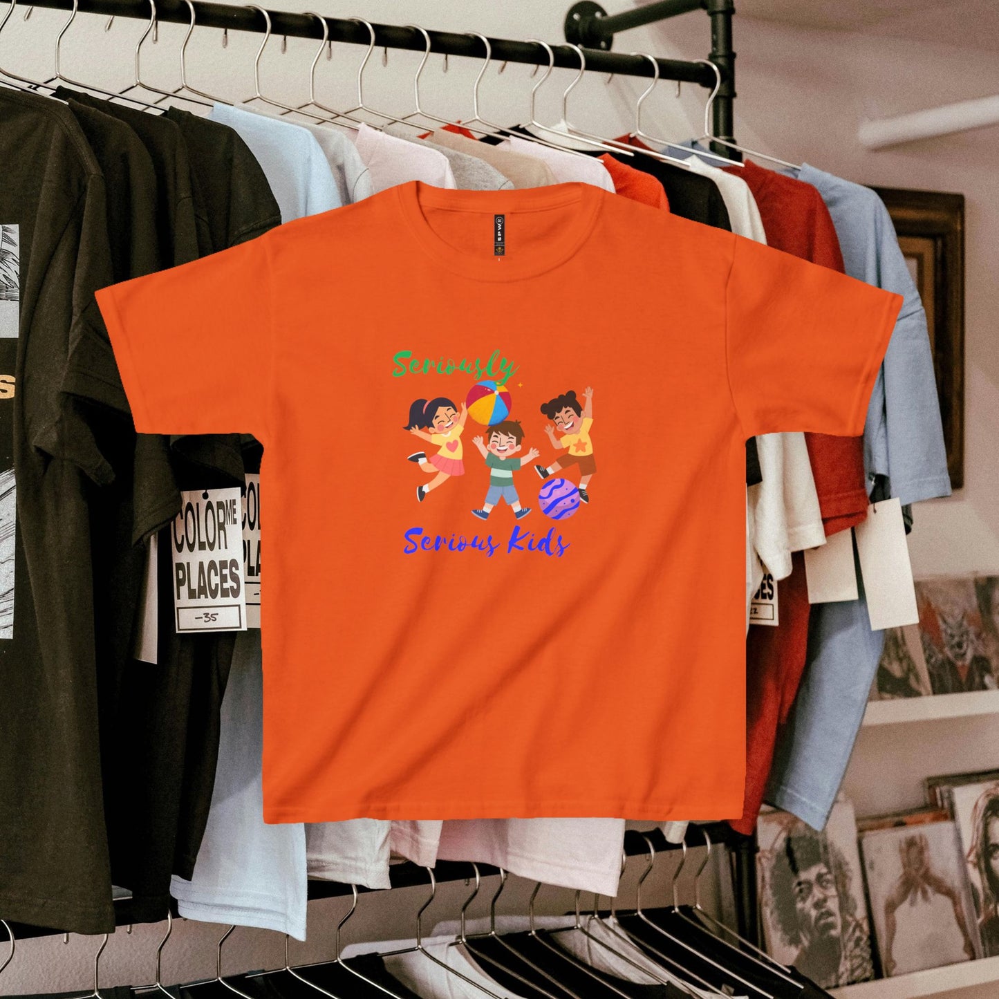 Kids Heavy Cotton™ Tee_ N3+ Series KHCT PT2WW001_ Limited Edition Durable Comfort for Every Adventure by WesternWaves: