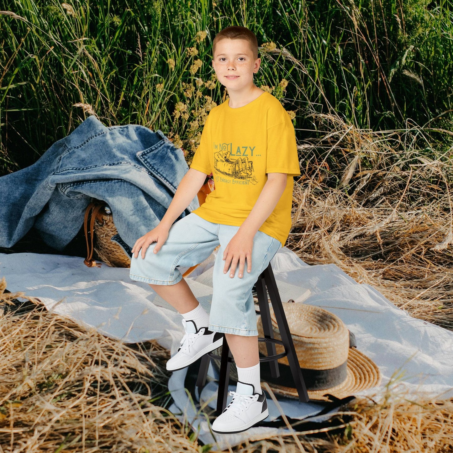 Kids Heavy Cotton™ Tee_ N2+ Series KHCT PT2WW009_ Limited Edition Durable Comfort for Every Adventure by WesternWaves: