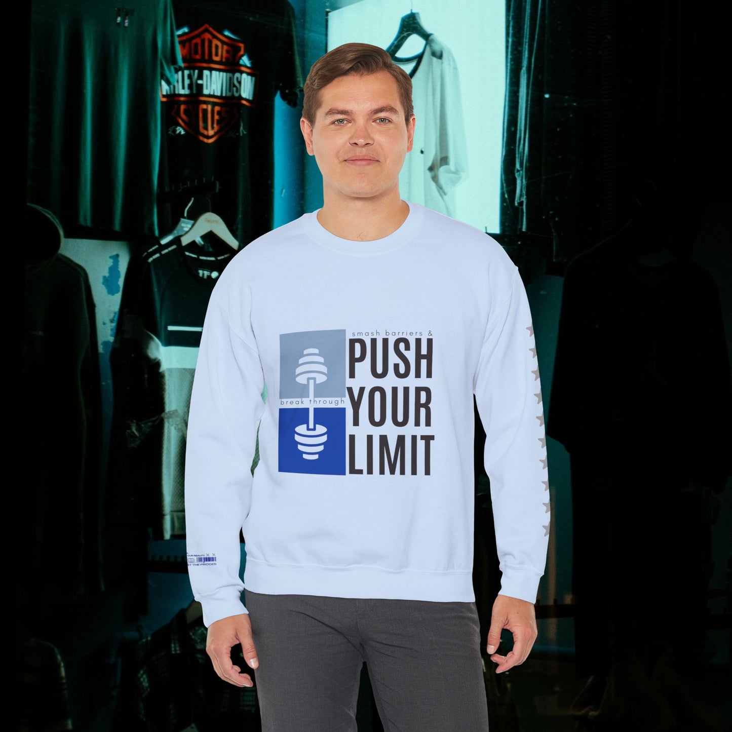 Unisex Heavy Blend™ Crewneck Sweatshirt_ N+ Series UHBCSS PT2WW027_ Limited Edition by WesternWaves: