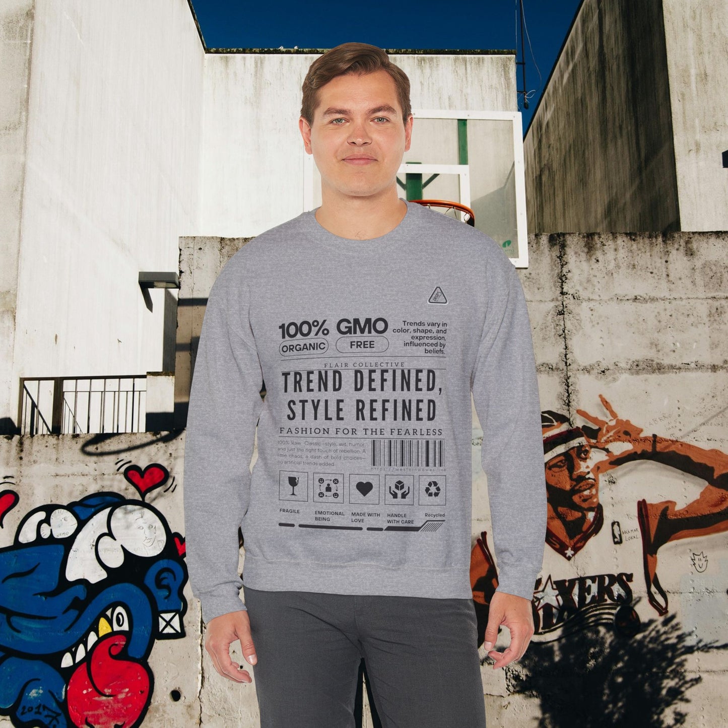 Unisex Heavy Blend™ Crewneck Sweatshirt_ N2 Series SPW UHBCSS PT2WW003_ Limited Edition 'DROPS' Brand Raw Classics by WesternWaves: