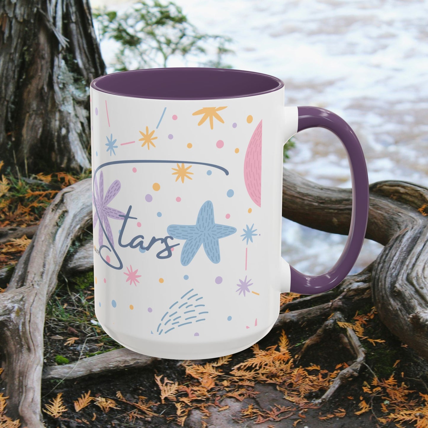 Accent Coffee Mug (11, 15oz) _ N3+ Series ACMUG PT2WW007_ Limited Edition Blend Style & Functionality by WesternWaves: