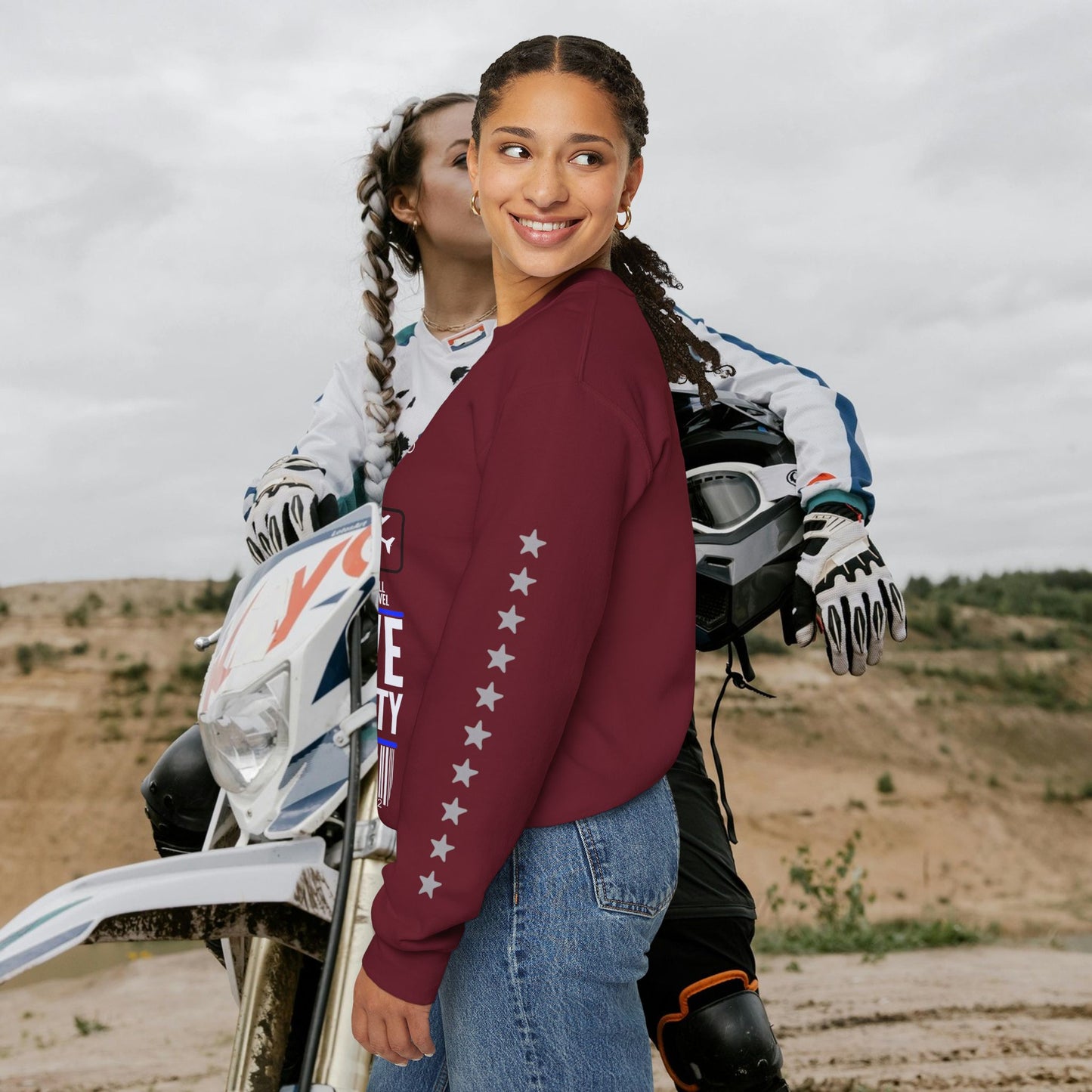 Unisex Heavy Blend™ Crewneck Sweatshirt_ N2 Sports Series UHBCSS PT2WW004_ Limited Edition 'DROPS' Brand Sweatshirt by WesternWaves:
