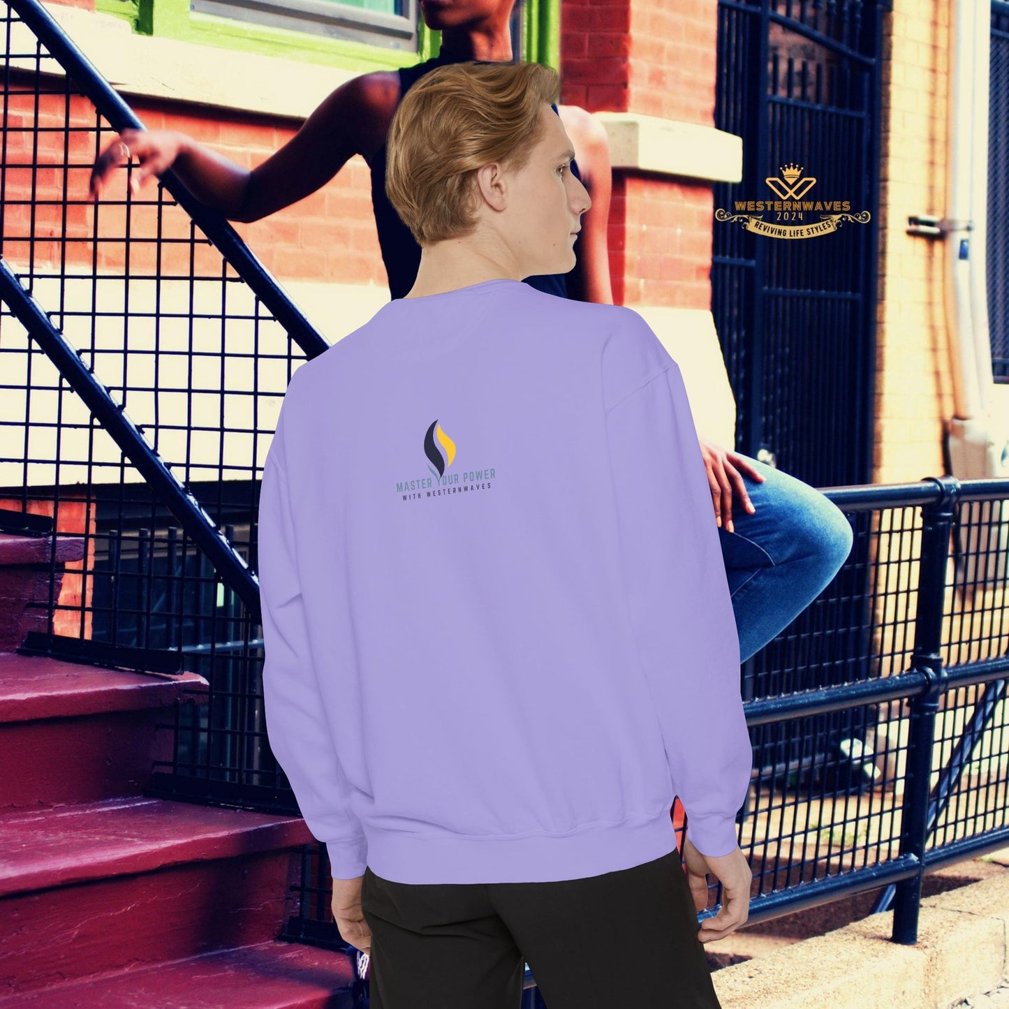 Unisex Garment-Dyed Sweatshirt_ N3+ Series UGDSS PT2WW001_ WesternWaves Limited Edition: