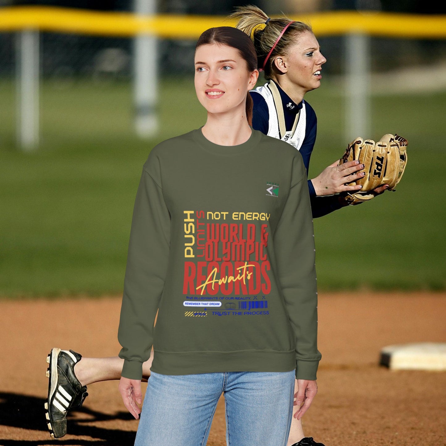 Unisex Heavy Blend™ Crewneck Sweatshirt_ N2 Sports Series UHBCSS PT2WW006_ Limited Edition ‘Zeztz’ Brand Sports Elements by WesternWaves: