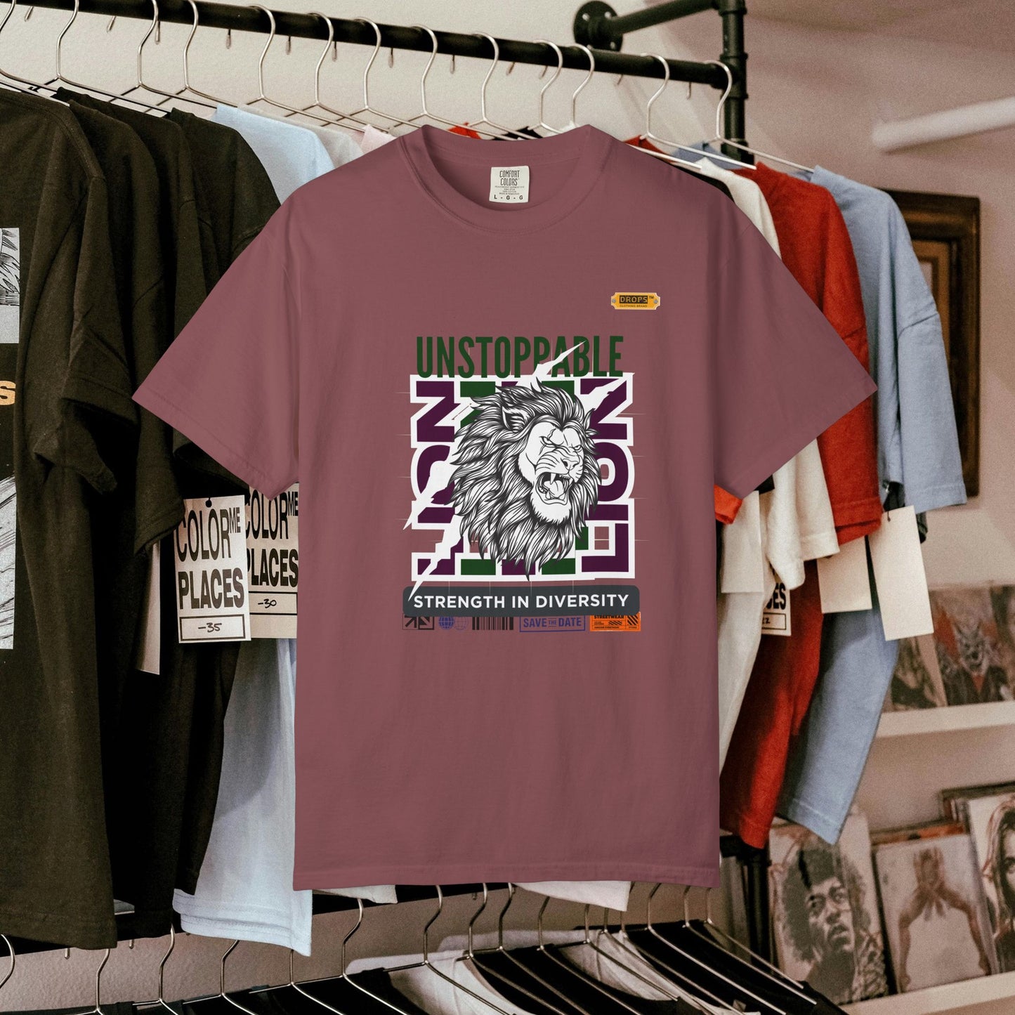 Unisex Garment-Dyed T-Shirt_ 26 June 2025_ Limited Edition Strength in Diversity by WesternWaves: