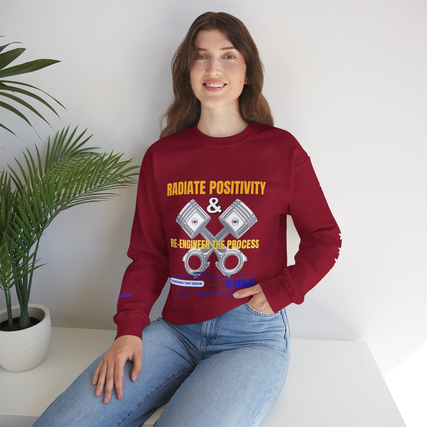 Unisex Heavy Blend™ Crewneck Sweatshirt_ N3+ Series UHBCSS PT2WW005_ Limited Edition Pure Luxury By WesternWaves: